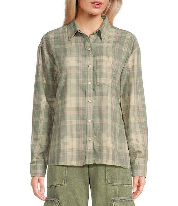 Flag and Anthem Eric Long Sleeve Plaid Woven Shirt Product Image