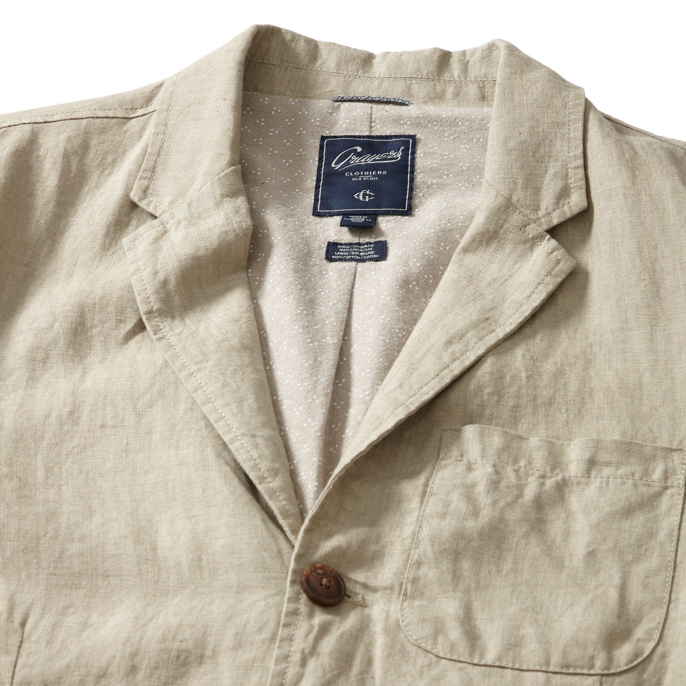 Aventura Washed Linen Blazer - Safari Product Image