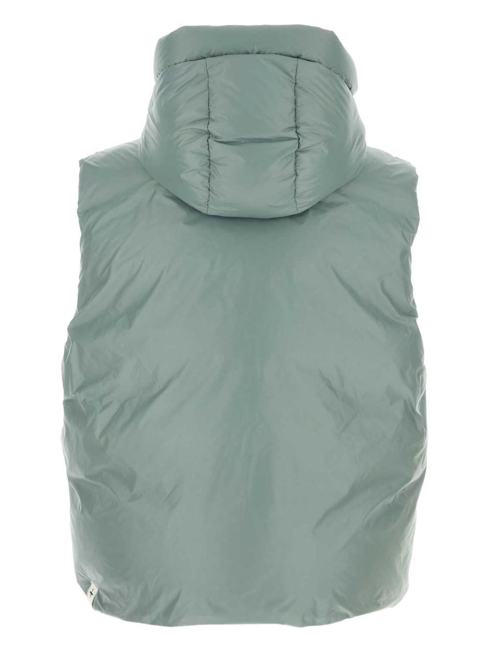 hooded-padded waistcoat Product Image