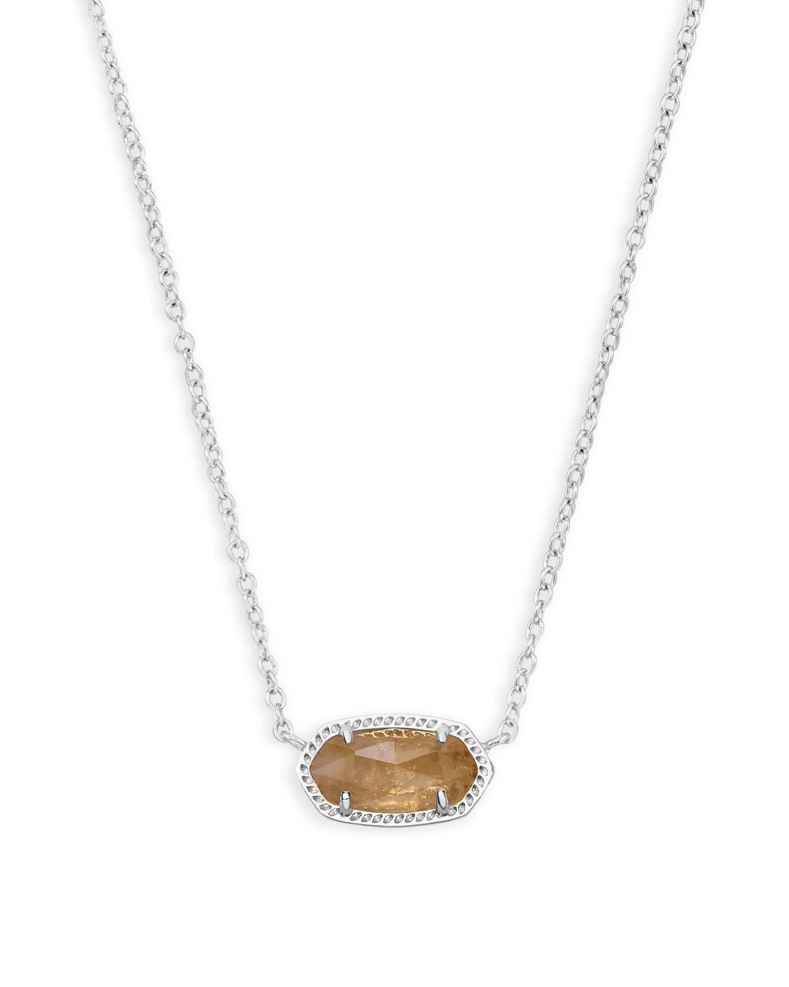 Elisa Gold Pendant Necklace in Peridot Illusion Product Image