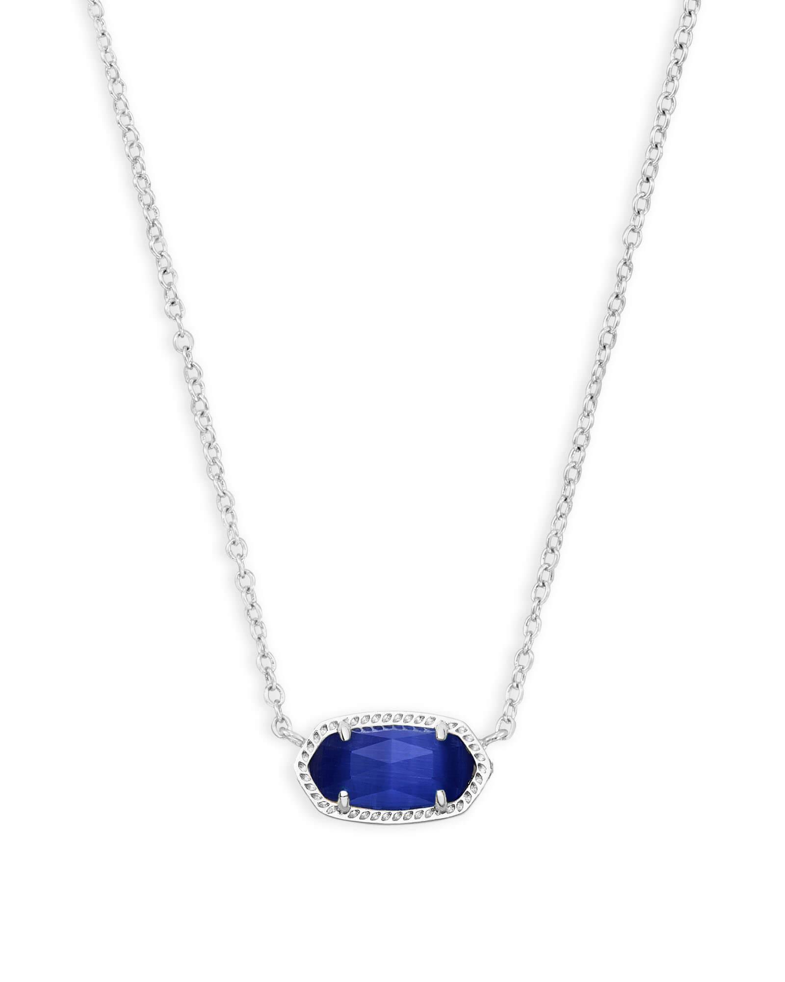 Elisa Silver Pendant Necklace in Peridot Illusion Product Image