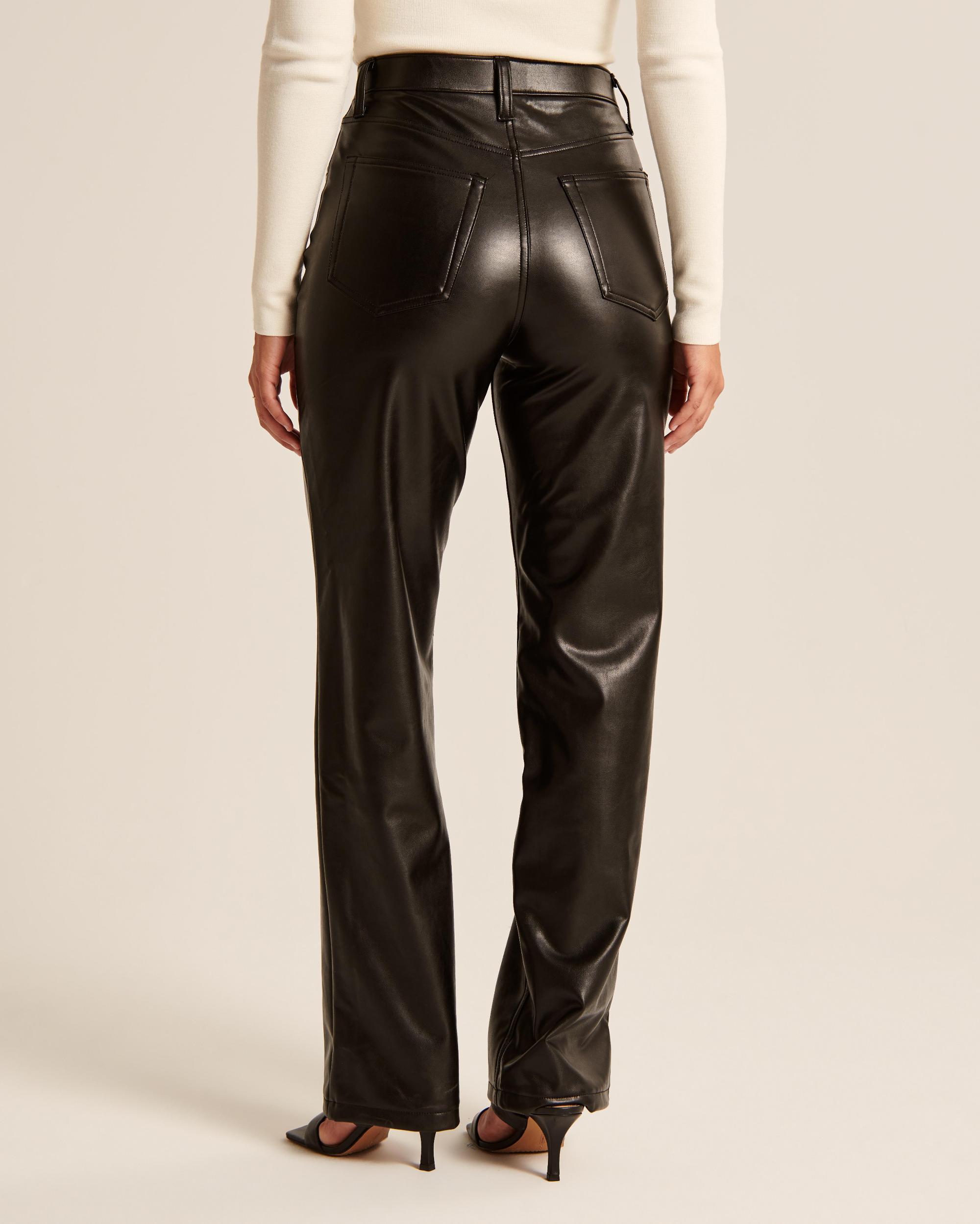 Curve Love Vegan Leather 90s Relaxed Pant Product Image