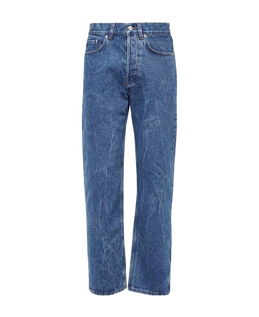 DRIES VAN NOTEN Logo Jeans In Blue Product Image