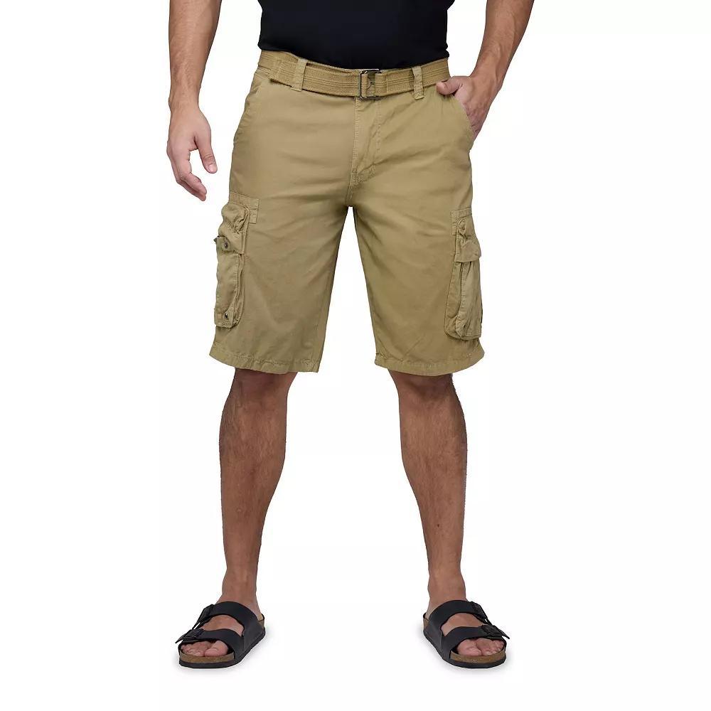 Men's RAW X by Xray Regular-Fit Belted Cargo Shorts, Size: 30, Green Product Image