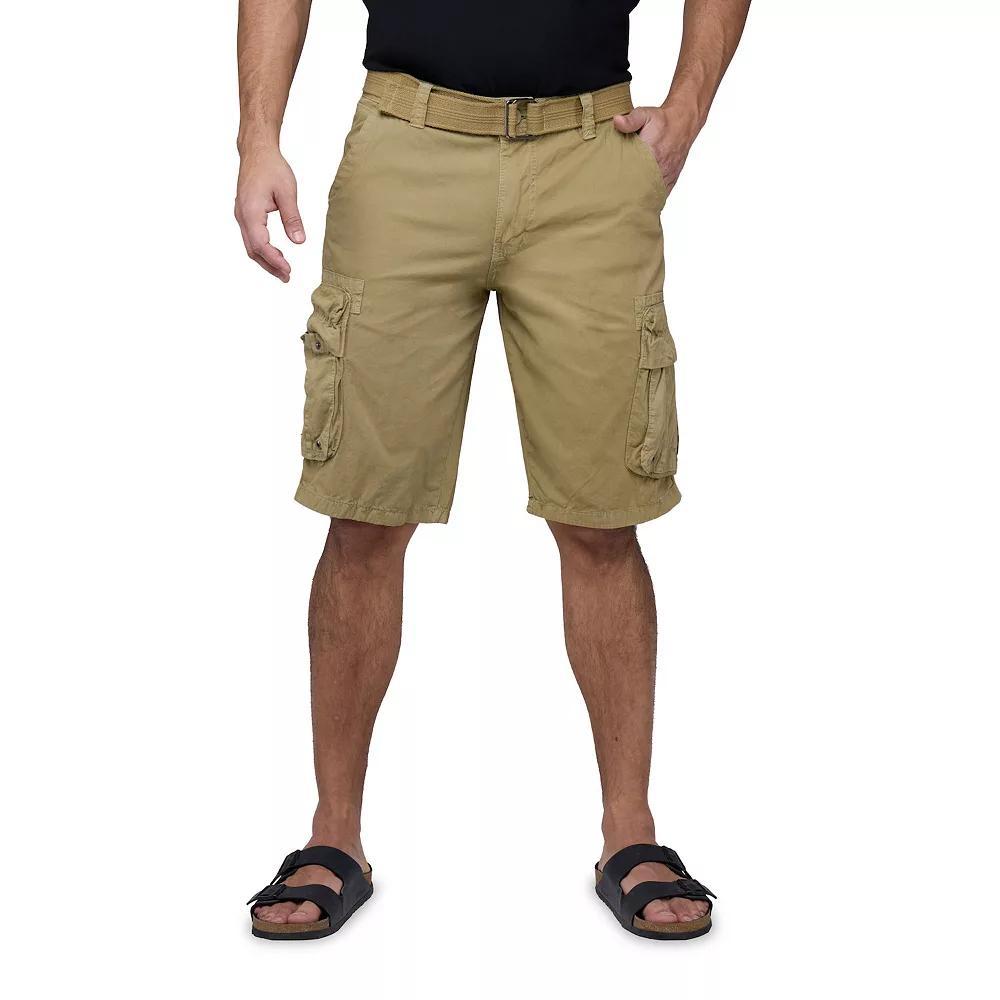 Men's RAW X by Xray Regular-Fit Belted Cargo Shorts, Size: 30, Green Product Image