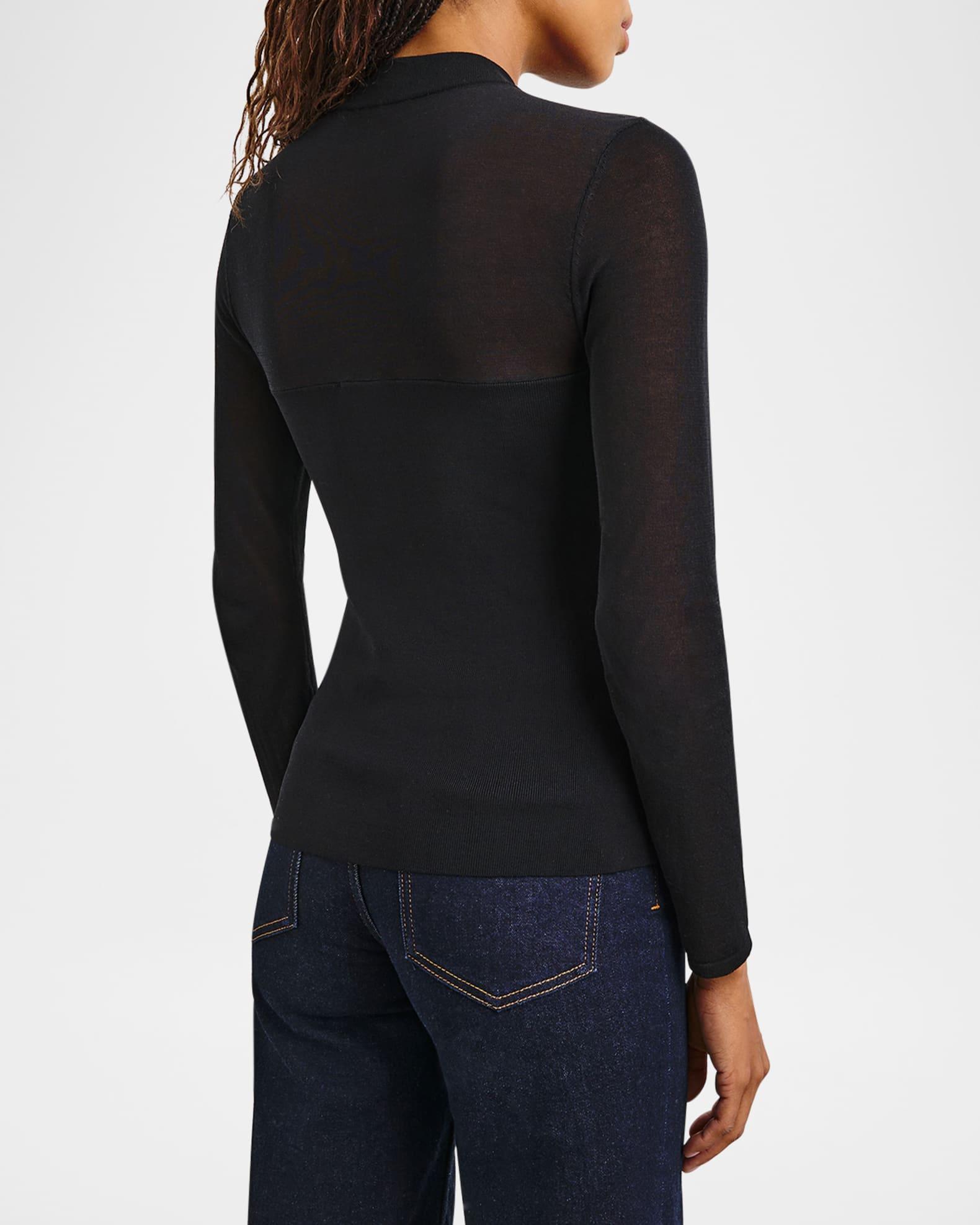 Winona Ribbed Mock-Neck Top Product Image