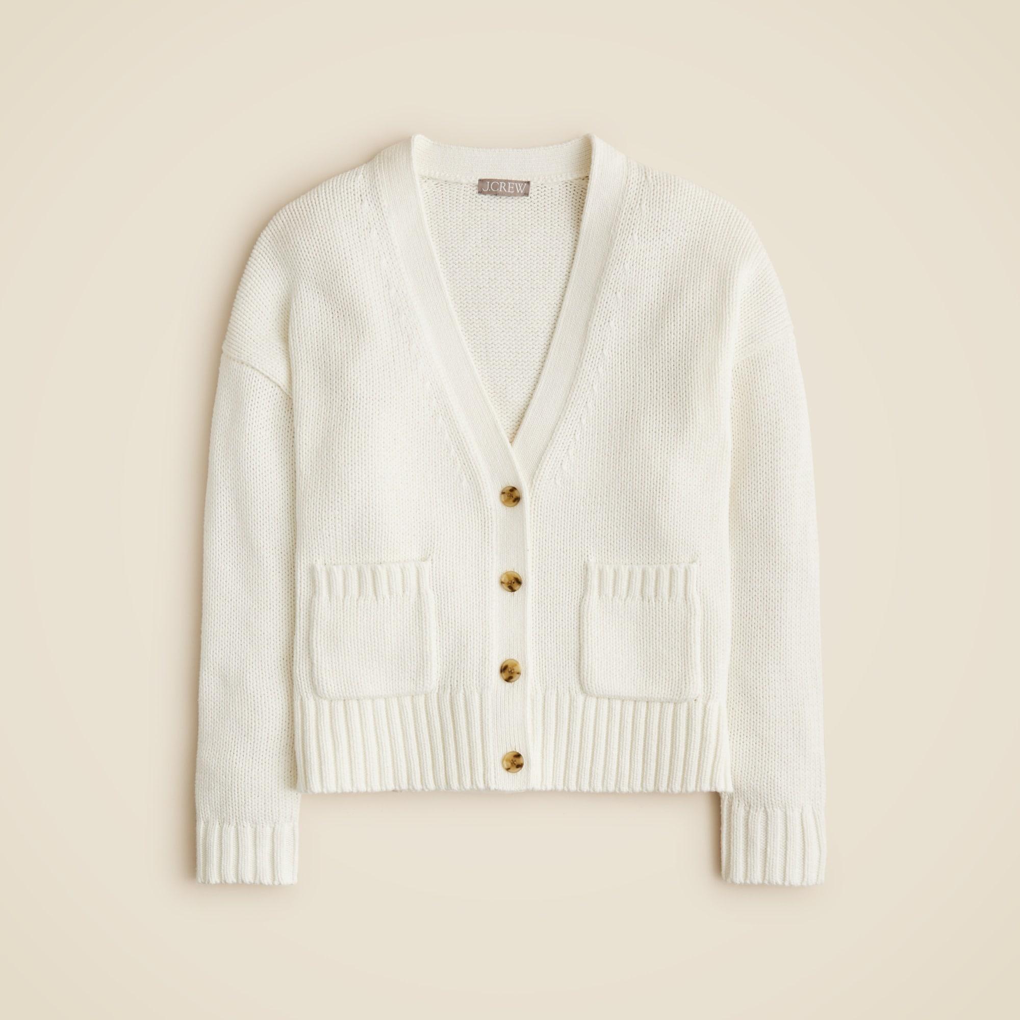 Heritage cotton relaxed cardigan Product Image