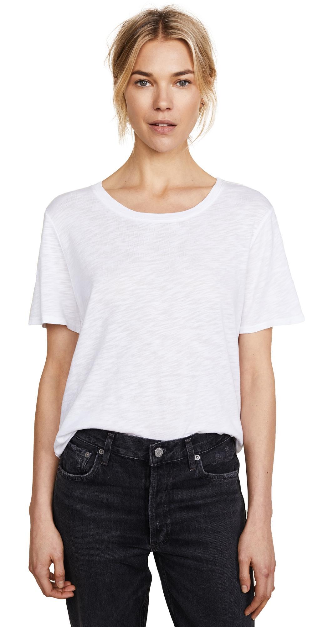 Womens Loose-Fit Crewneck Tee Product Image