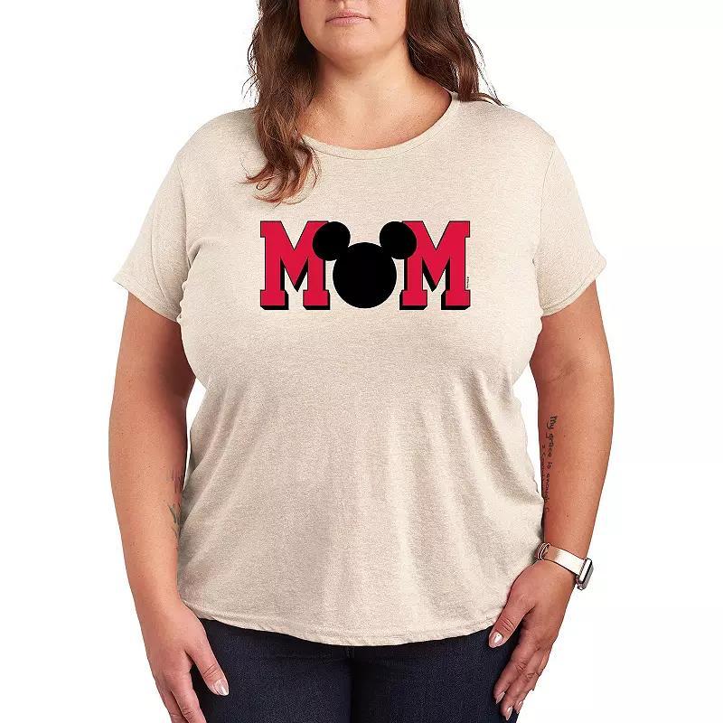 Disneys Mickey Mouse Plus Mom Graphic Tee, Womens Product Image