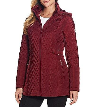 Womens Gallery Hooded Quilted Jacket Product Image