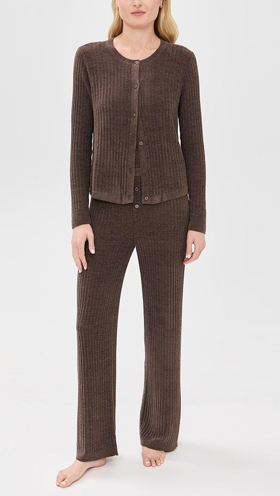 Barefoot Dreams CozyChic Ultra Light Ribbed Button Cardigan | Shopbop Product Image