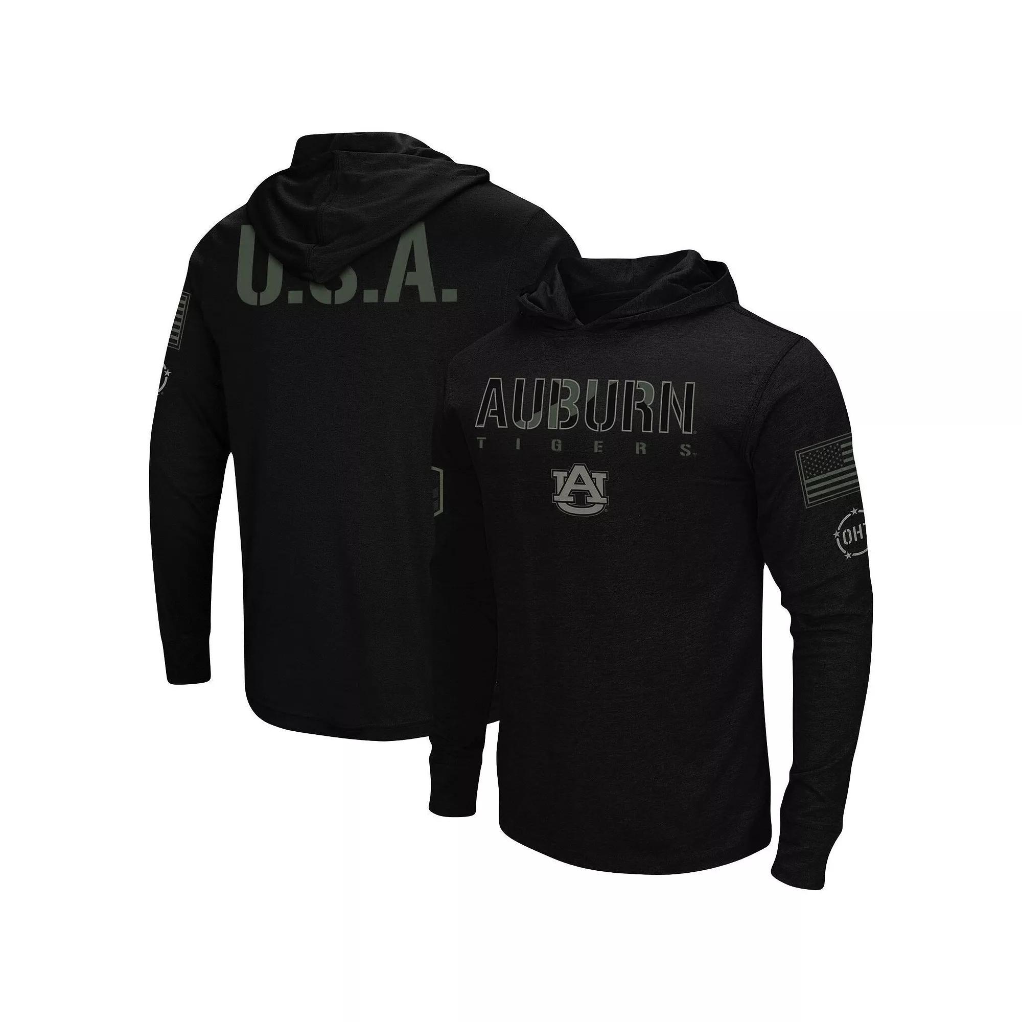 Men's Colosseum Black Gonzaga Bulldogs OHT Military Appreciation Hoodie Long Sleeve T-Shirt, Size: Medium, Zag Black Product Image