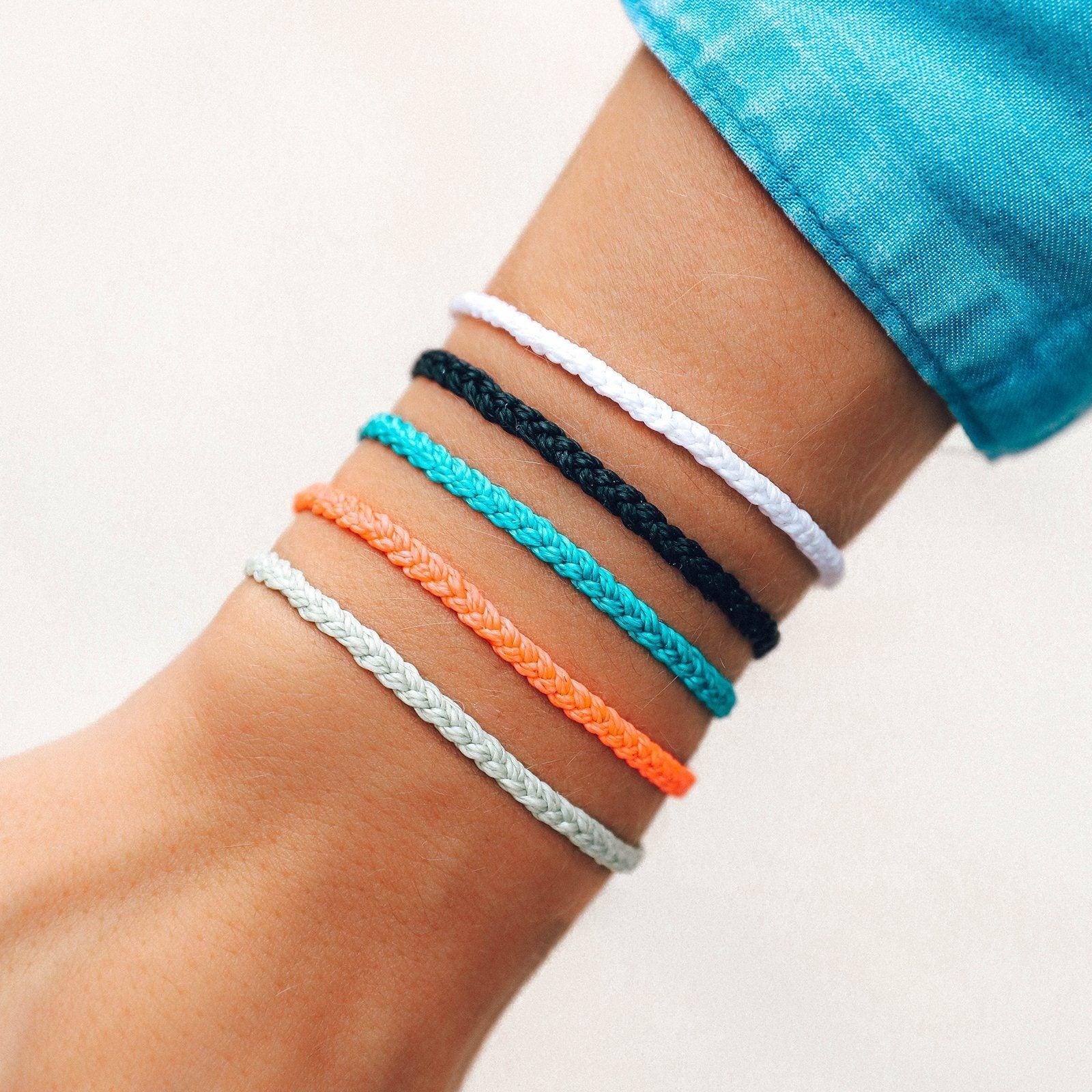 Solid Mini Braided Bracelet Male Product Image