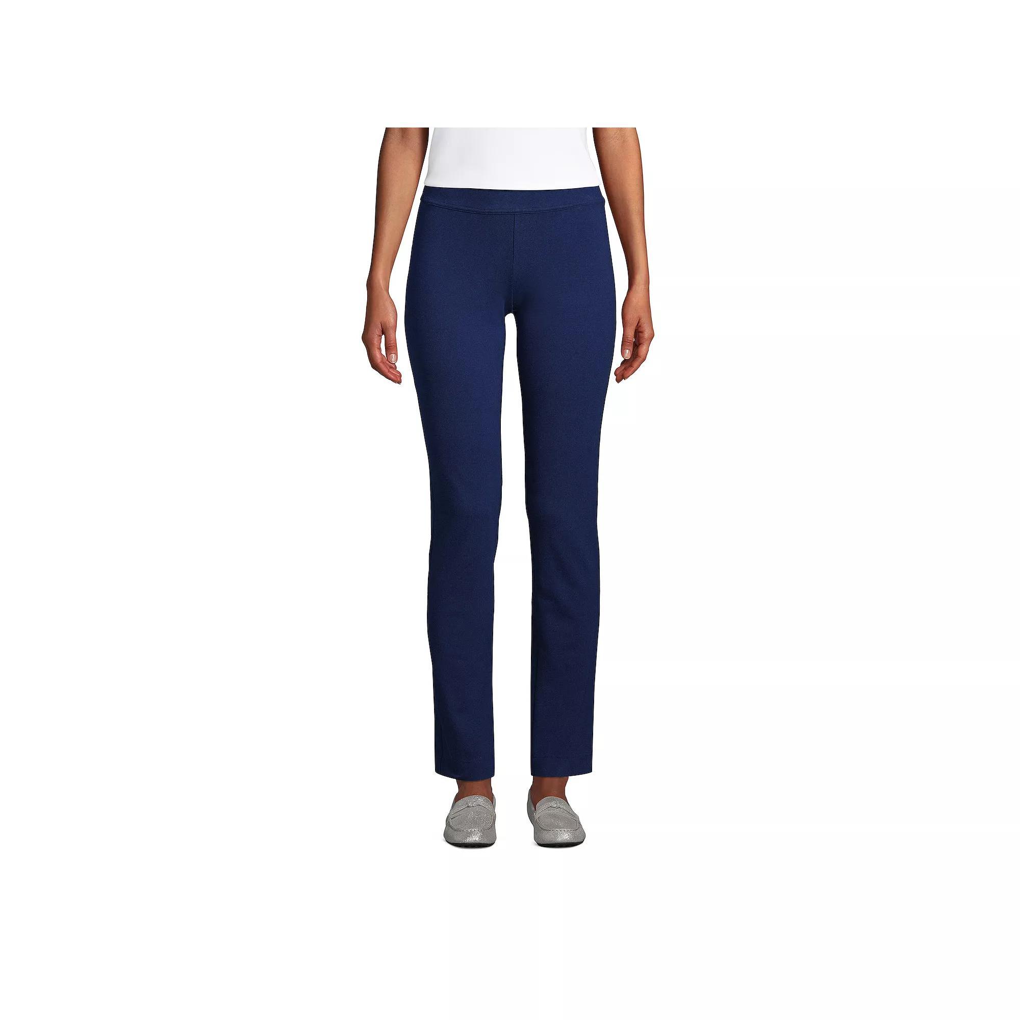 Women's Lands' End Starfish Slim-Cut Pull-On Pants, Size: Small, Evening Blue Product Image