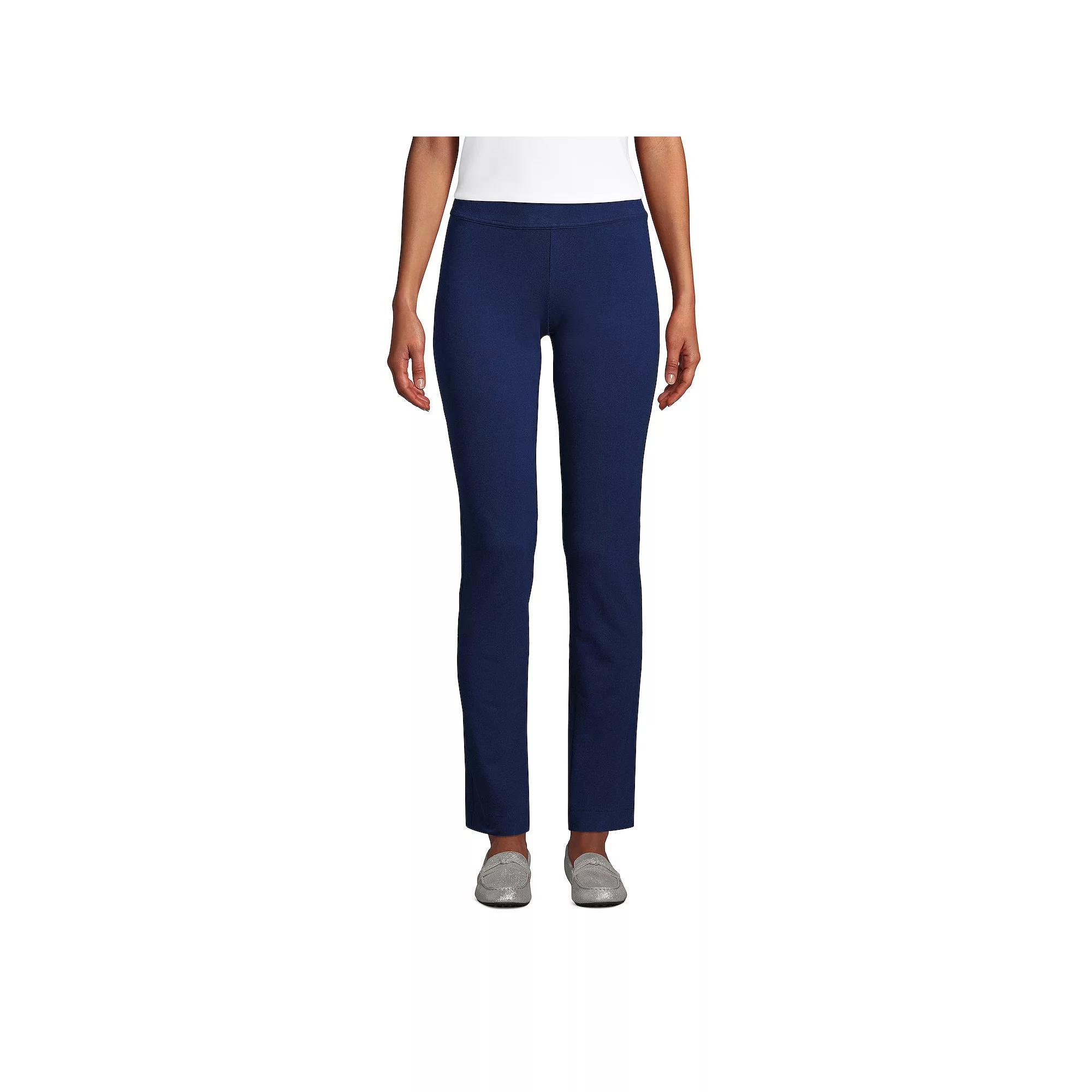 Women's Lands' End Starfish Slim-Cut Pull-On Pants, Size: Small, Evening Blue Product Image