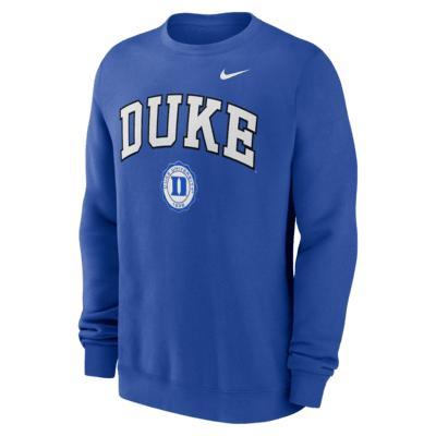 Men's Nike Royal Duke Blue Devils Arched Seal Pullover Sweatshirt, Size: Large Product Image
