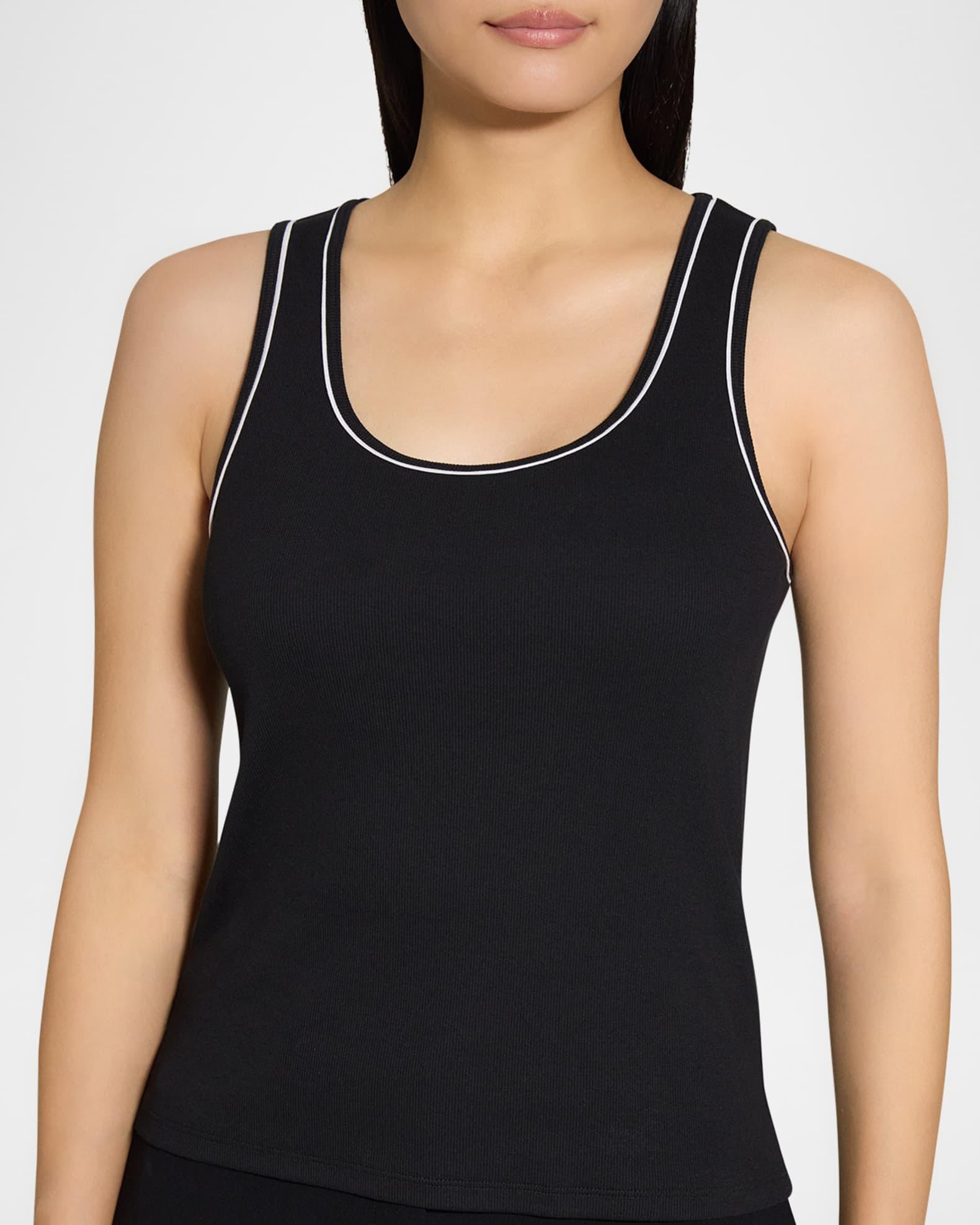 Ribbed Scoop-Neck Tank Top Product Image