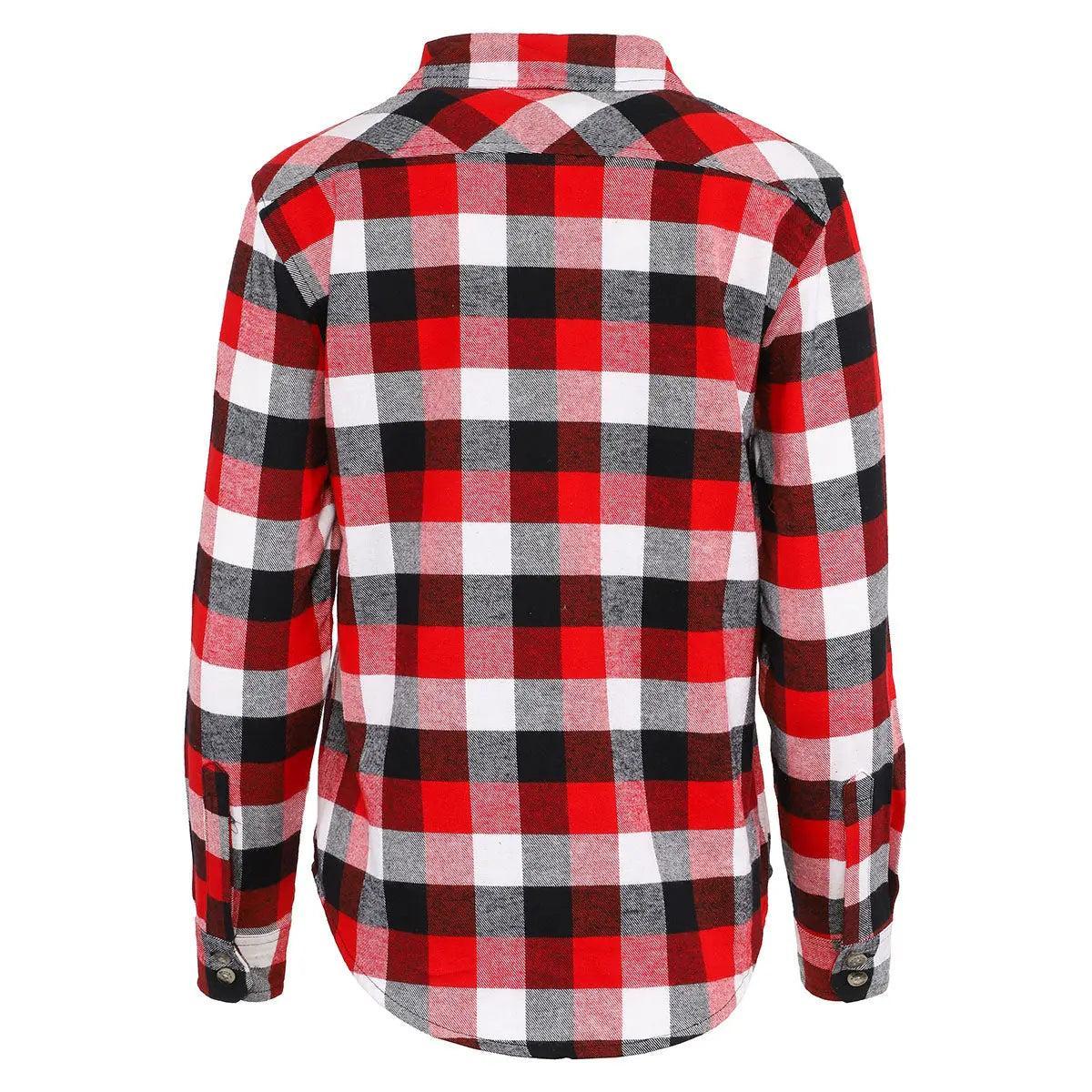 Canada Weather Gear Women's 2 Pocket Plaid Button Up Long Sleeve Shirt Product Image