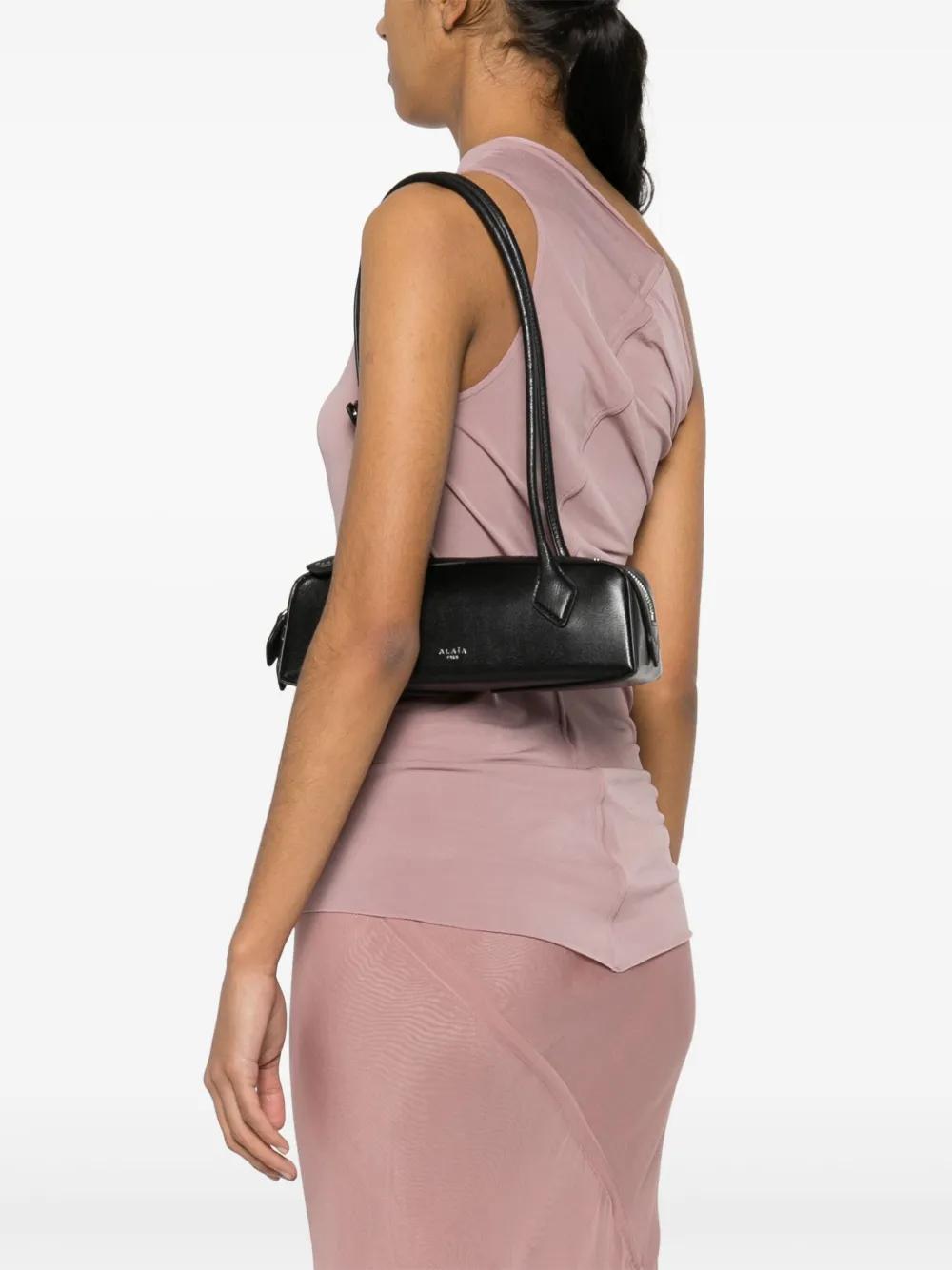 Small Teckel leather shoulder bag Product Image