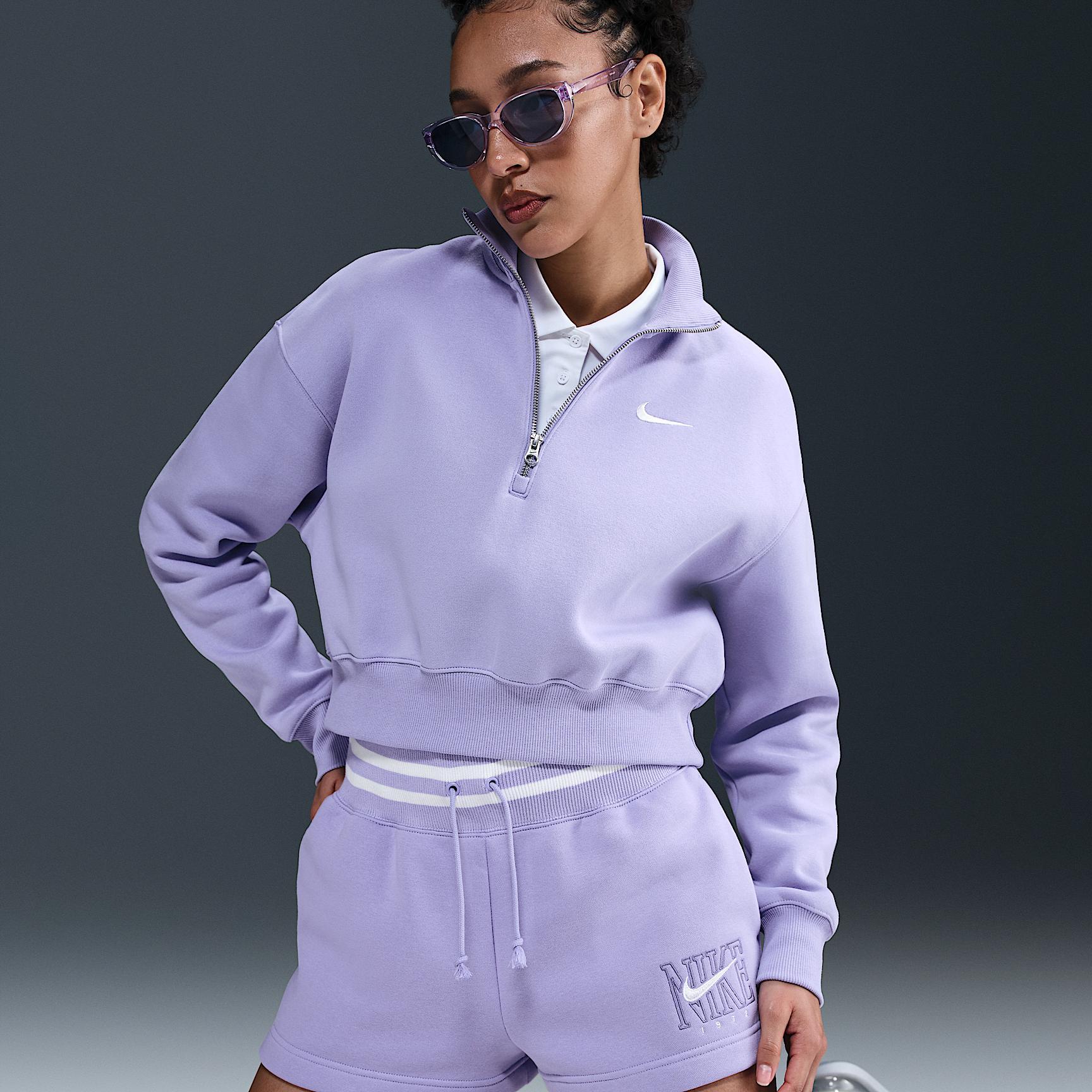 Nike Sportswear Phoenix Fleece Women's High-Waisted Loose Graphic Shorts Product Image