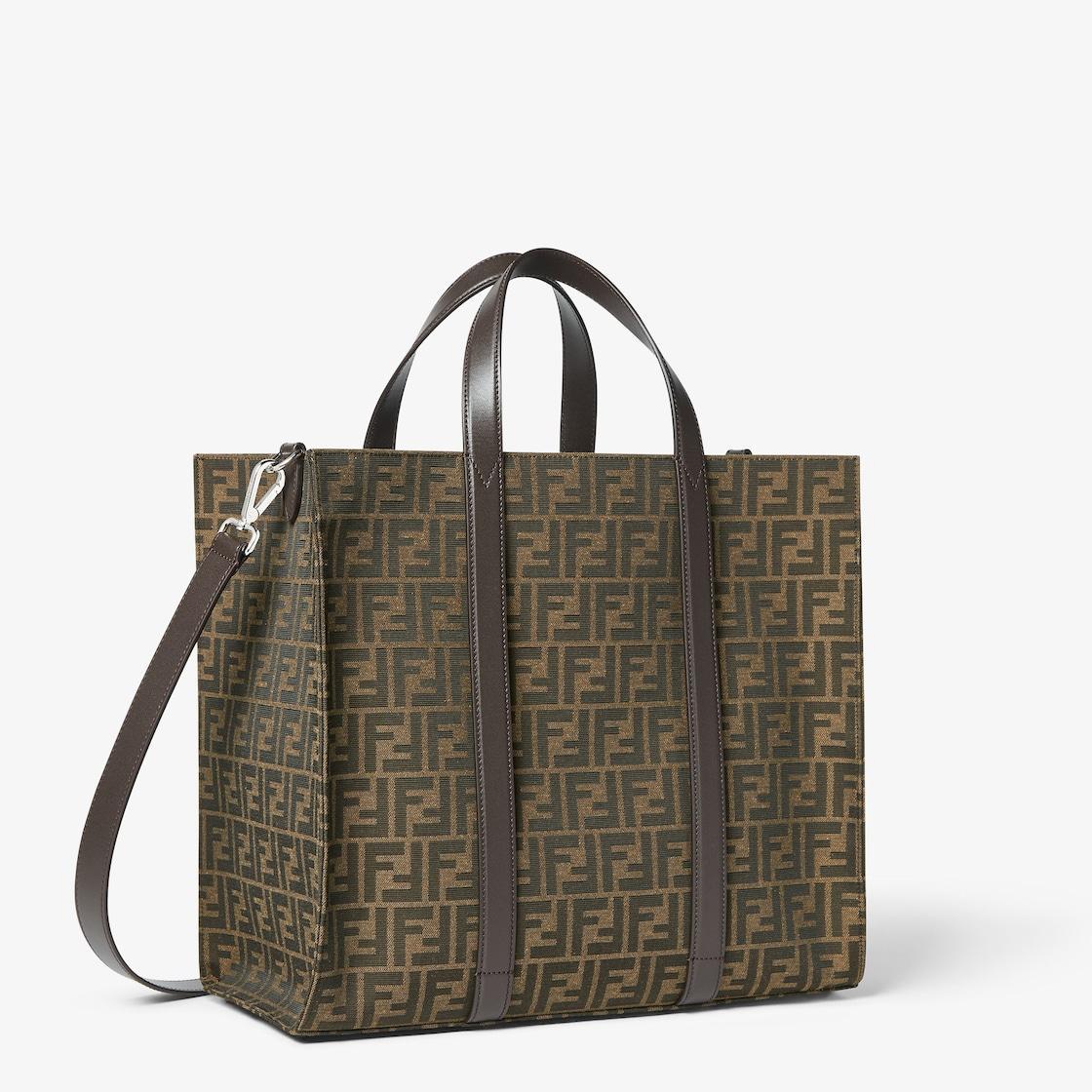 FF Jacquard ShopperFF jacquard fabric bag Product Image