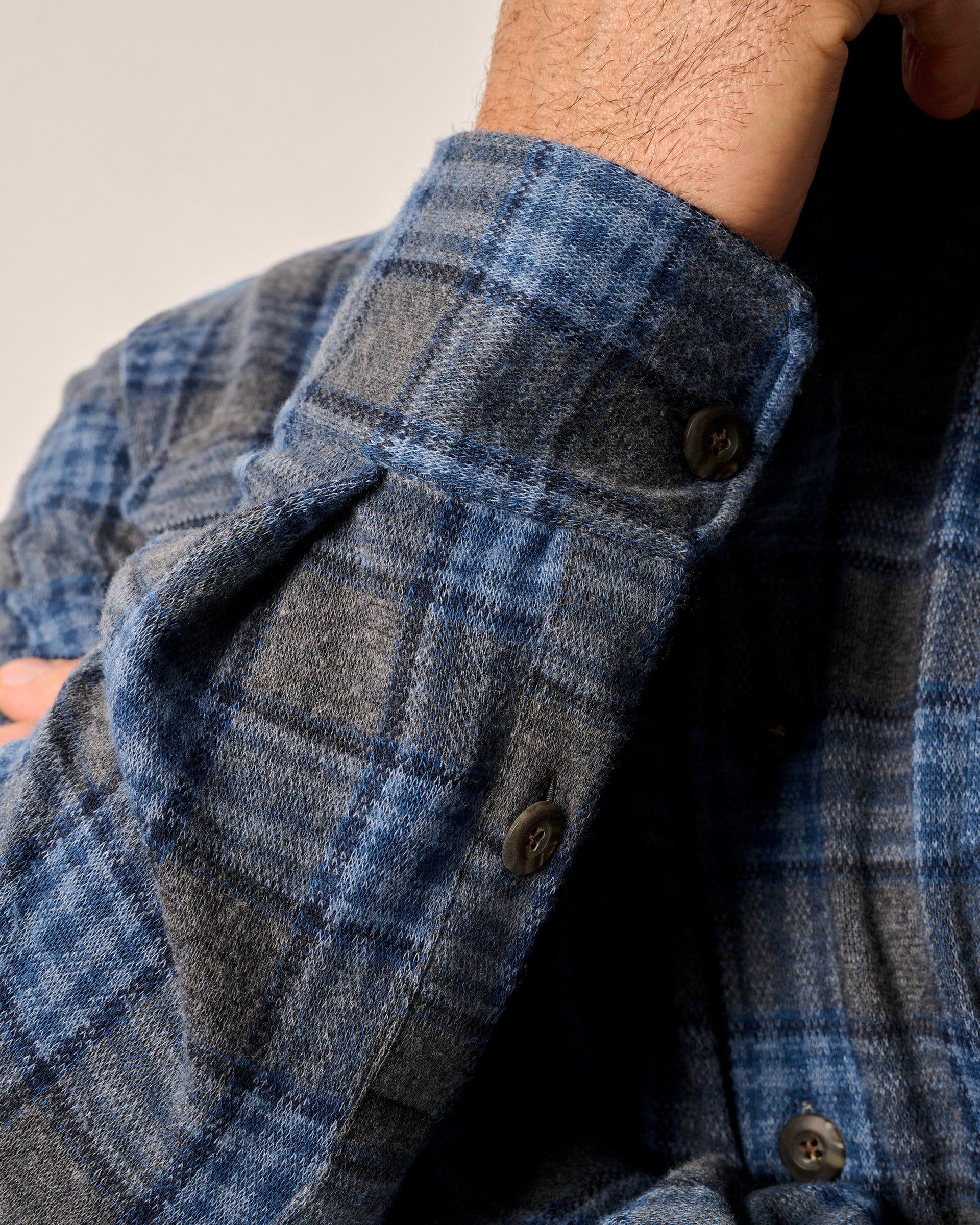 johnnie-O Waites Stretch Knit Flannel Lodge Shirt Product Image