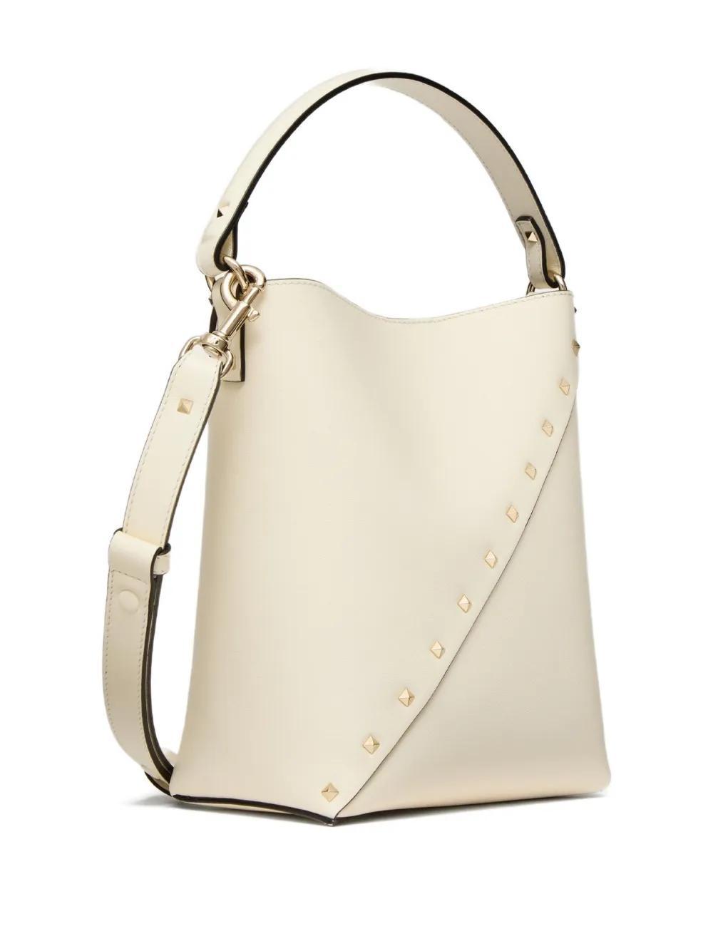 Rockstud Wispy leather bucket bag Product Image