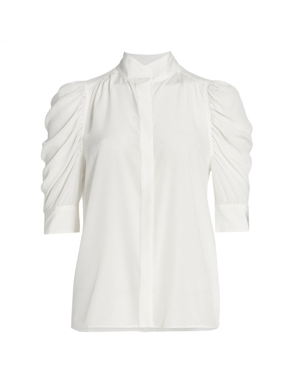 Frame Gillian Puffed Shoulder Blouse Product Image