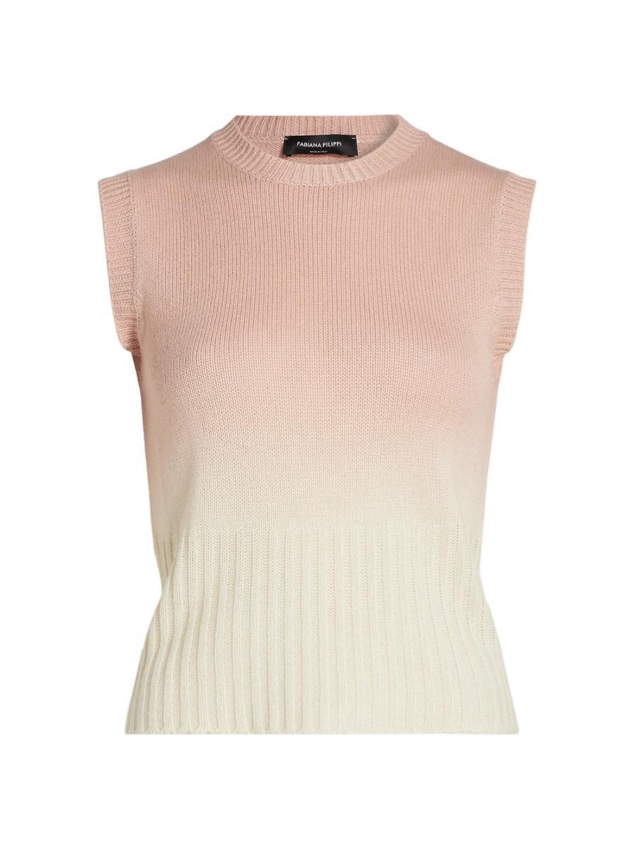 Womens Faded Ombr Crop Vest Product Image