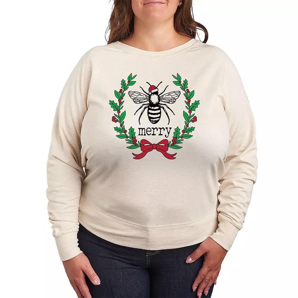 Plus Size Dr. Seuss The Grinch Mean One French Terry Long Sleeve Tee, Womens Product Image
