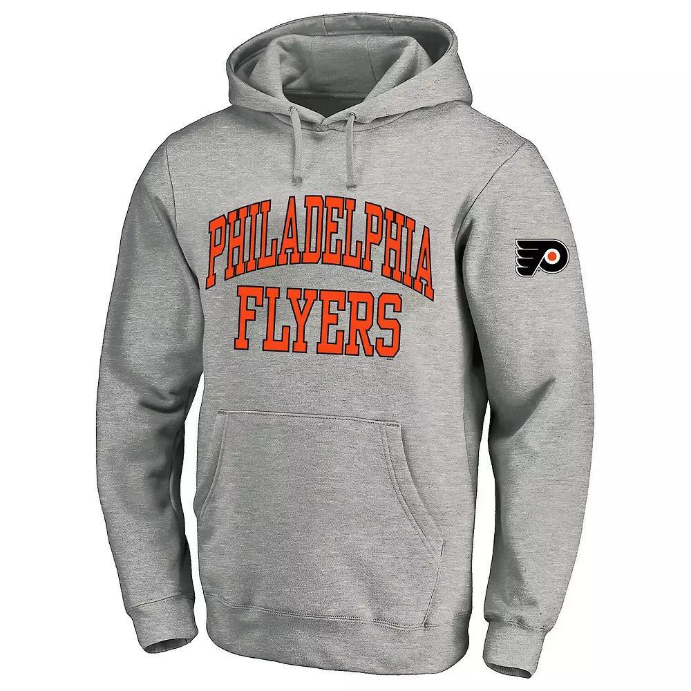 Men's Fanatics Heather Gray Philadelphia Flyers Big & Tall Fleece Pullover Hoodie, Size: 5XB, Fly Grey Product Image