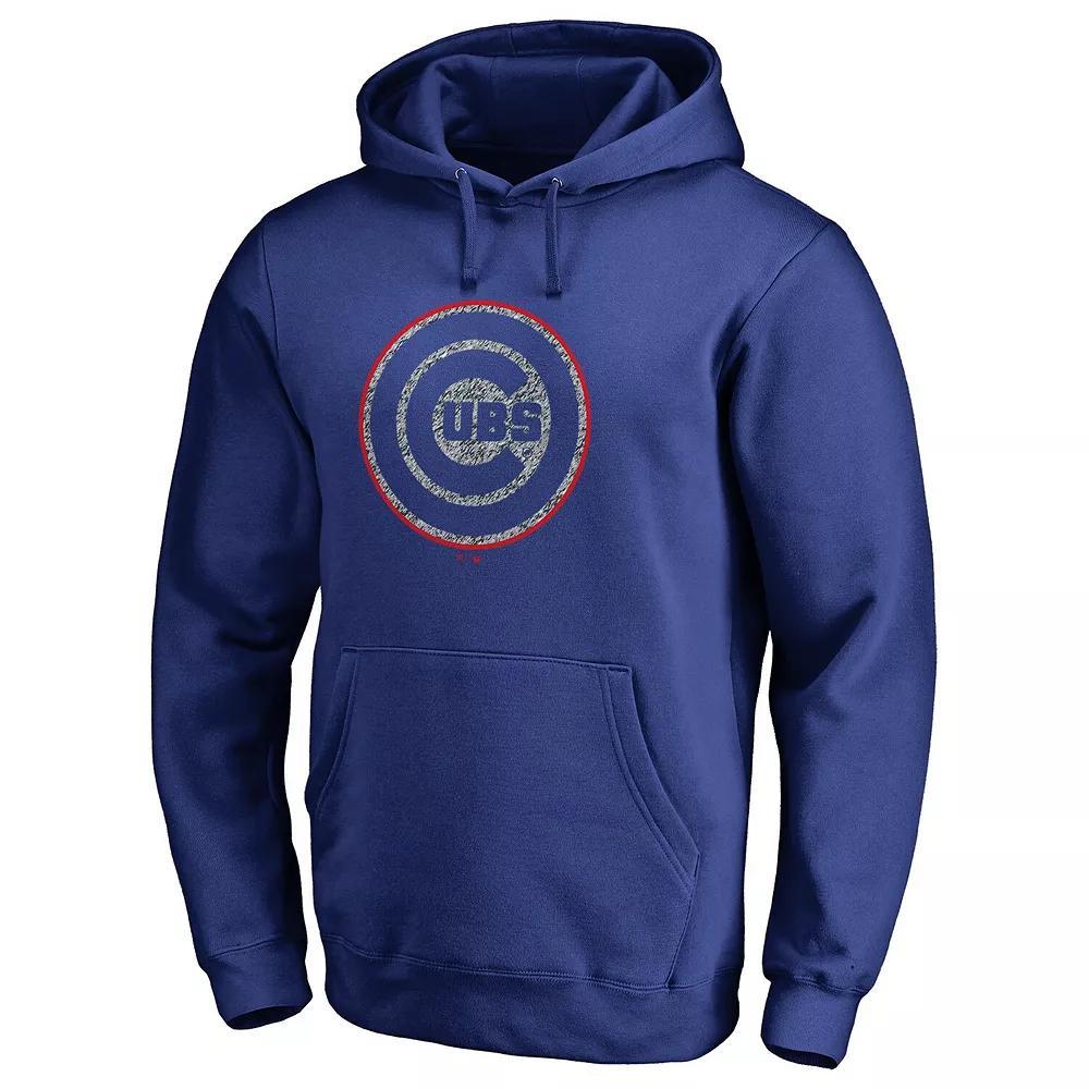 Men's Fanatics Branded Royal Chicago Cubs Static Logo Pullover Hoodie, Size: 4XL, Blue Product Image