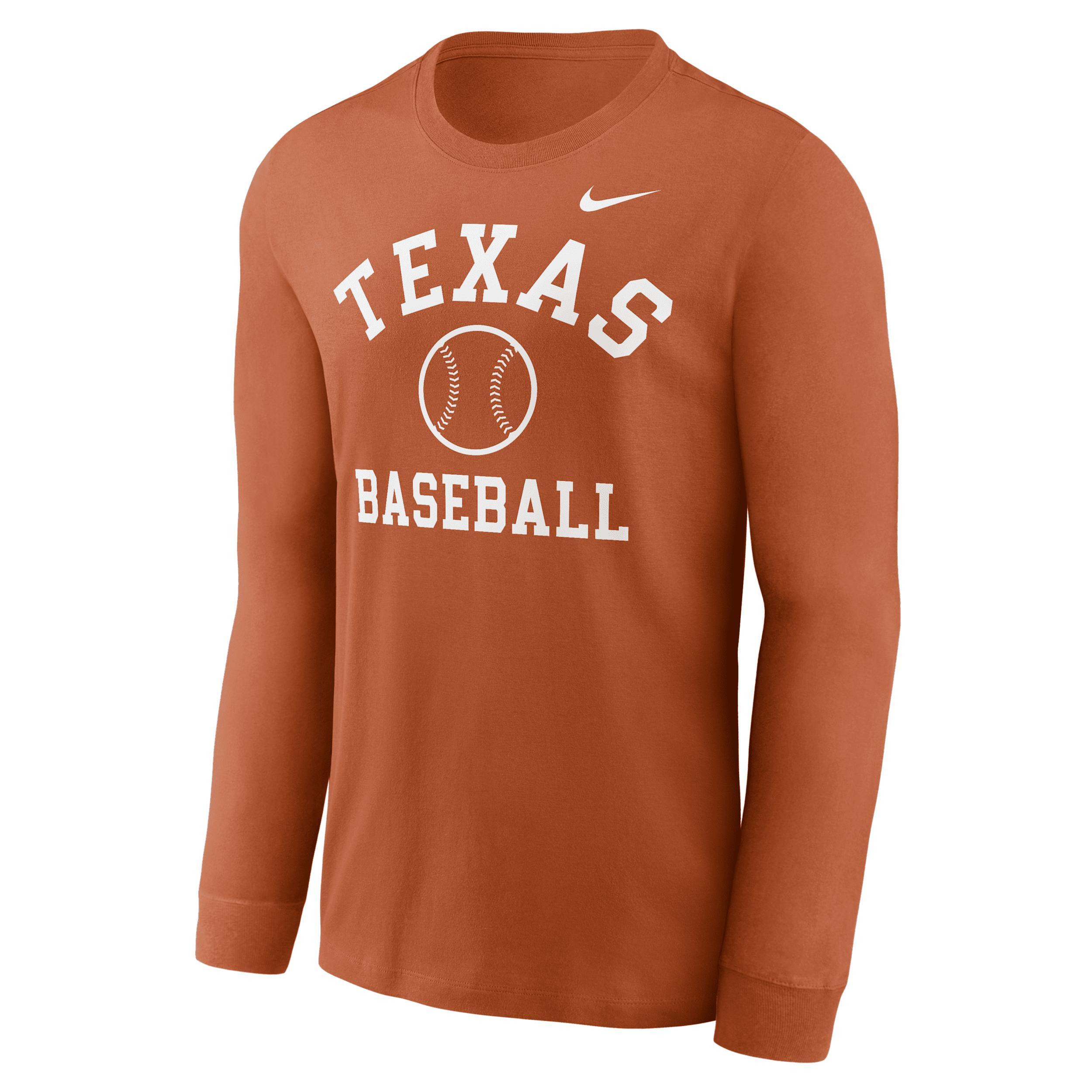 Texas Longhorns Baseball Arch Nike Men's College Long-Sleeve T-Shirt Product Image