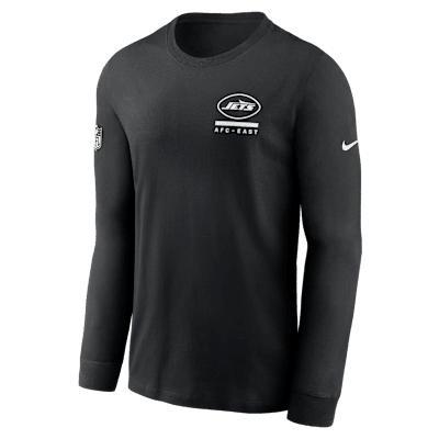 New York Jets Sideline Team Issue Men's Nike Dri-FIT NFL Long-Sleeve T-Shirt Product Image