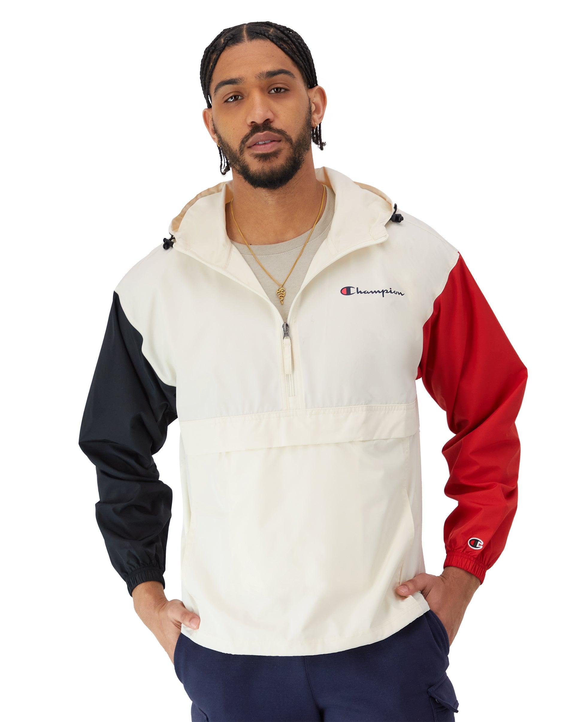 Mens Champion Stadium Packable Jacket, Script Logo Cargo Olive S Product Image