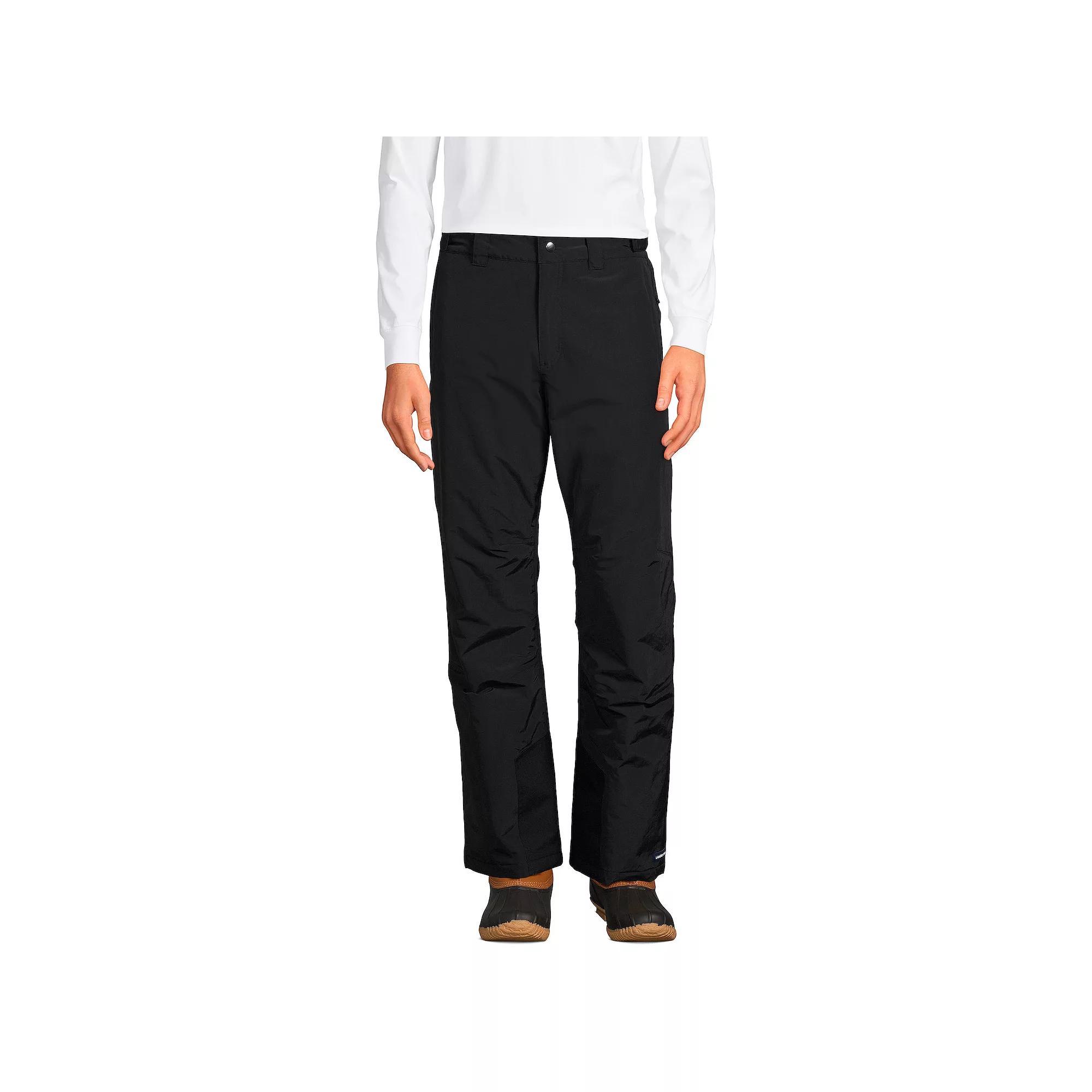 Men's Lands' End Squall Waterproof Insulated Snow Pants, Size: Small, Black Product Image