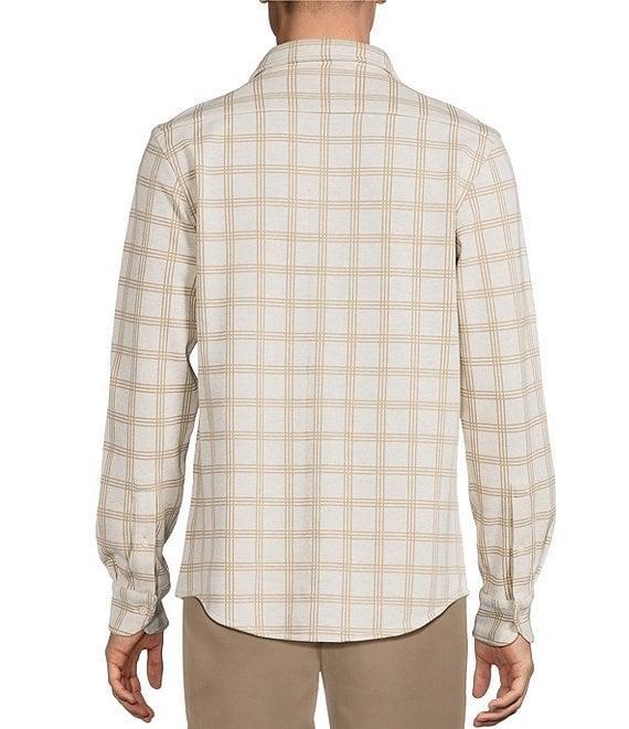 Cremieux Blue Label The South Fork Collection Long Sleeve Patterned Coat Front Knit Shirt Product Image
