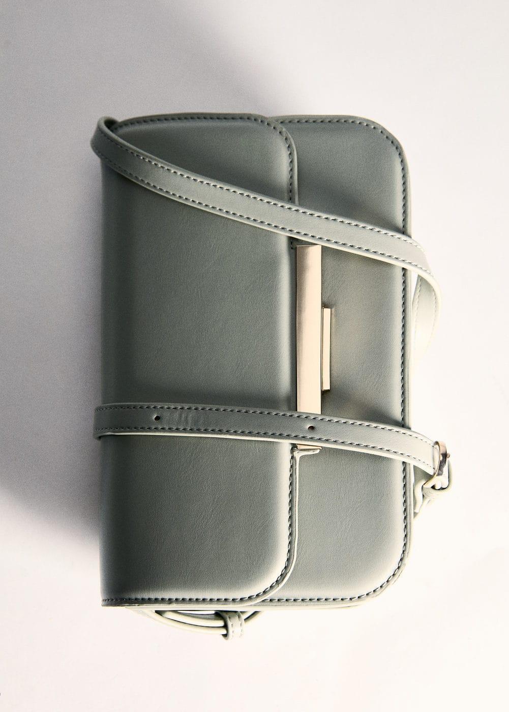 Mango Womens Flap Detail Crossbody Bag Product Image