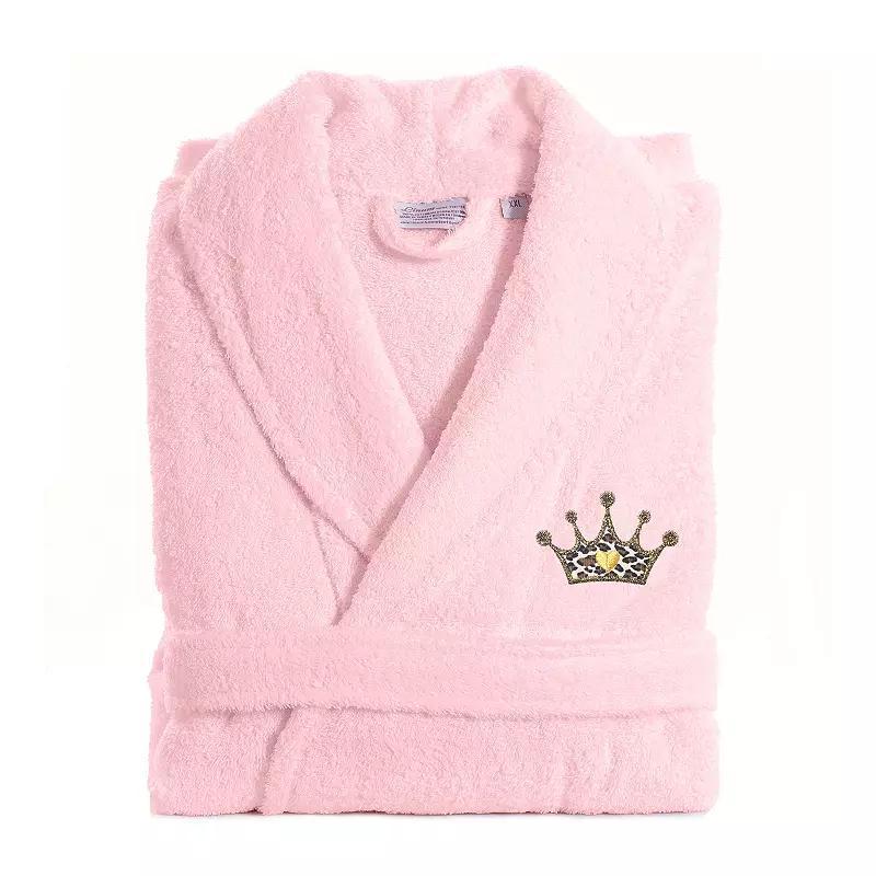 Linum Home Textiles Turkish Cotton Terry Embroidered Bath Robe, Women's, Size: Large/XL, White Product Image