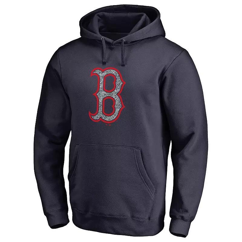 Mens Fanatics Branded Boston Red Sox Static Logo Pullover Hoodie Blue Product Image
