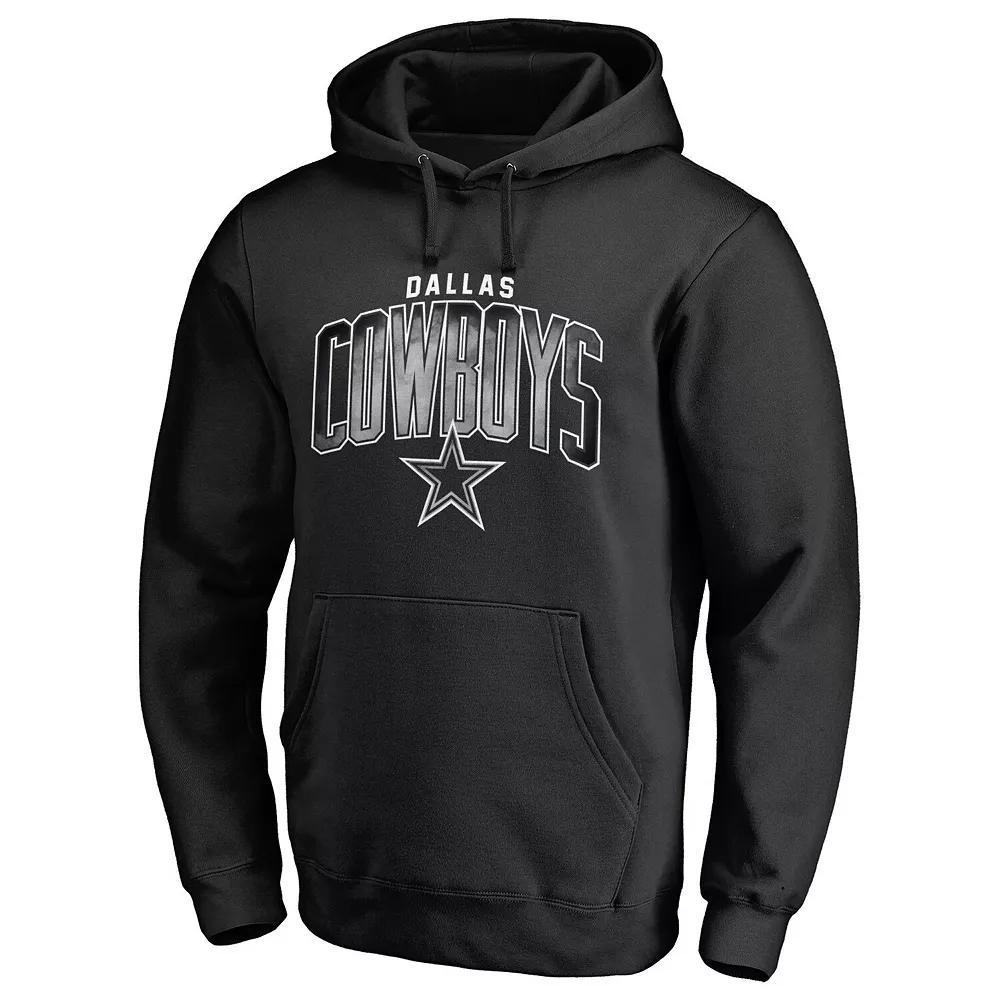Men's Fanatics Branded Black Chicago Bulls Marble Logo Pullover Hoodie, Size: XL Product Image