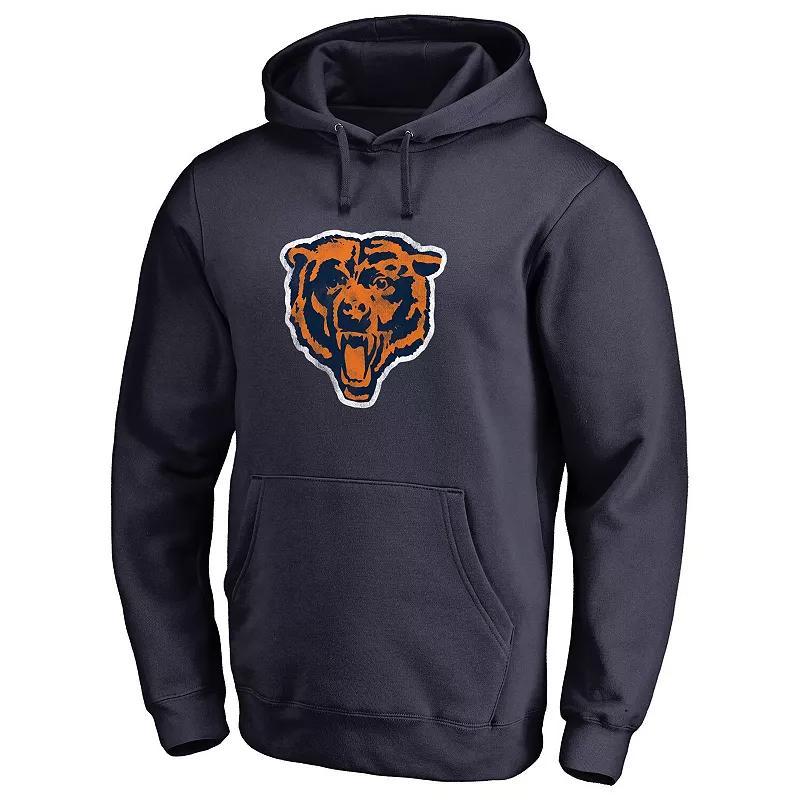 Men's Fanatics Branded Navy Atlanta Braves Static Logo Pullover Hoodie, Size: 2XL, Blue Product Image