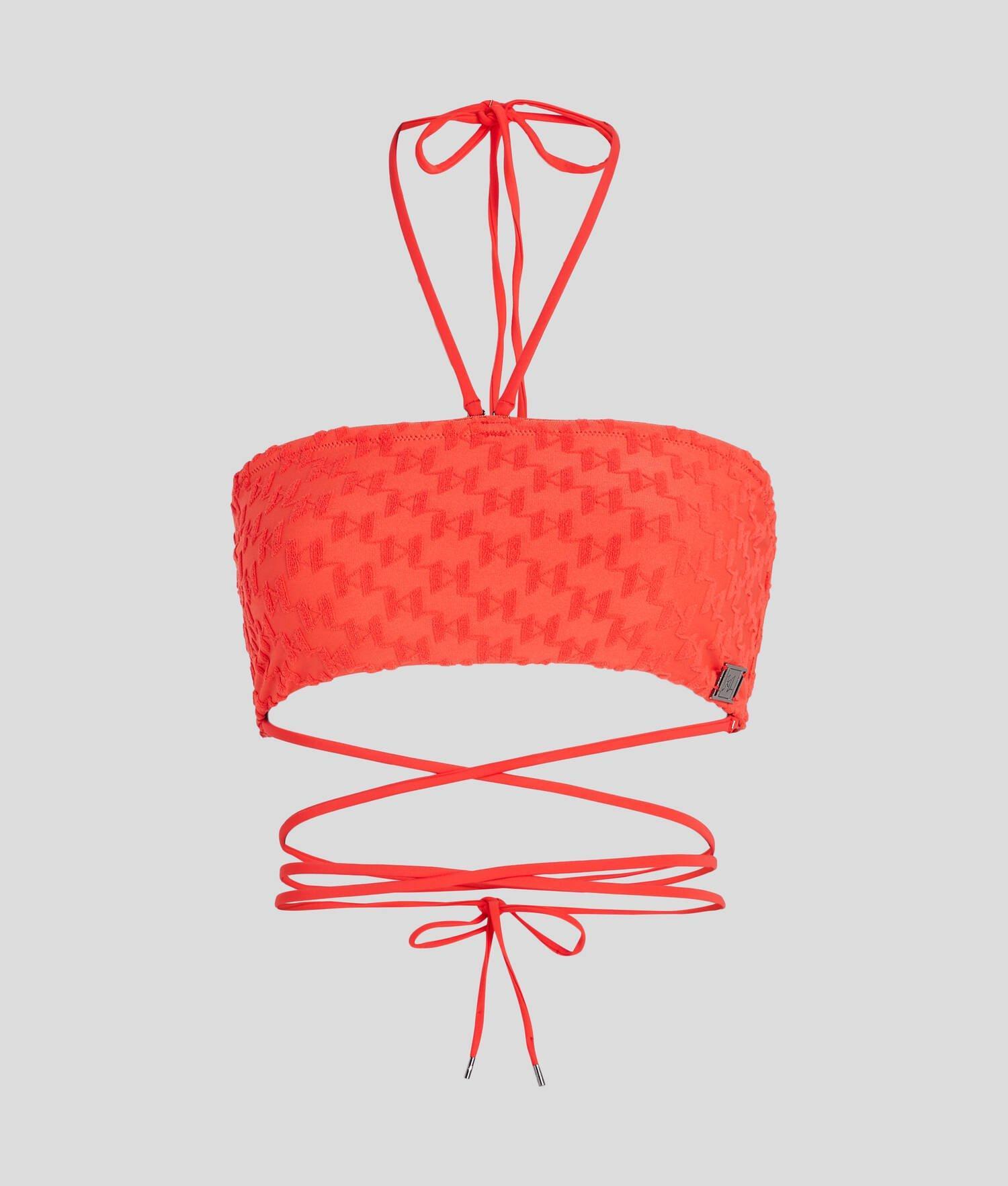 KL MONOGRAM BANDEAU BIKINI TOP Product Image