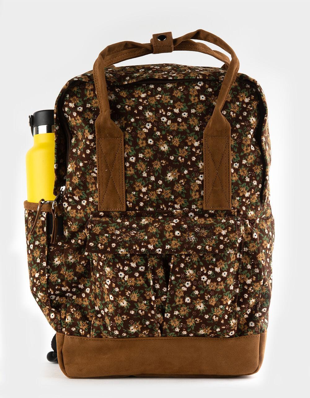 RSQ Margo Cord Backpack - BROWN Product Image