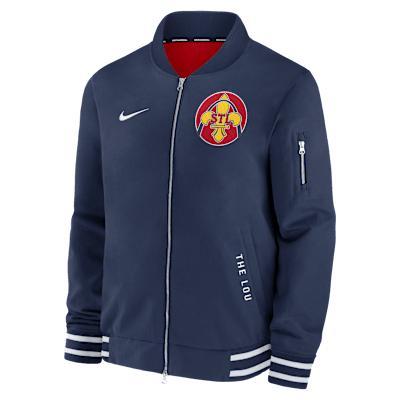 St. Louis Cardinals Authentic Collection City Connect Nike Men's MLB Full-Zip Bomber Jacket Product Image