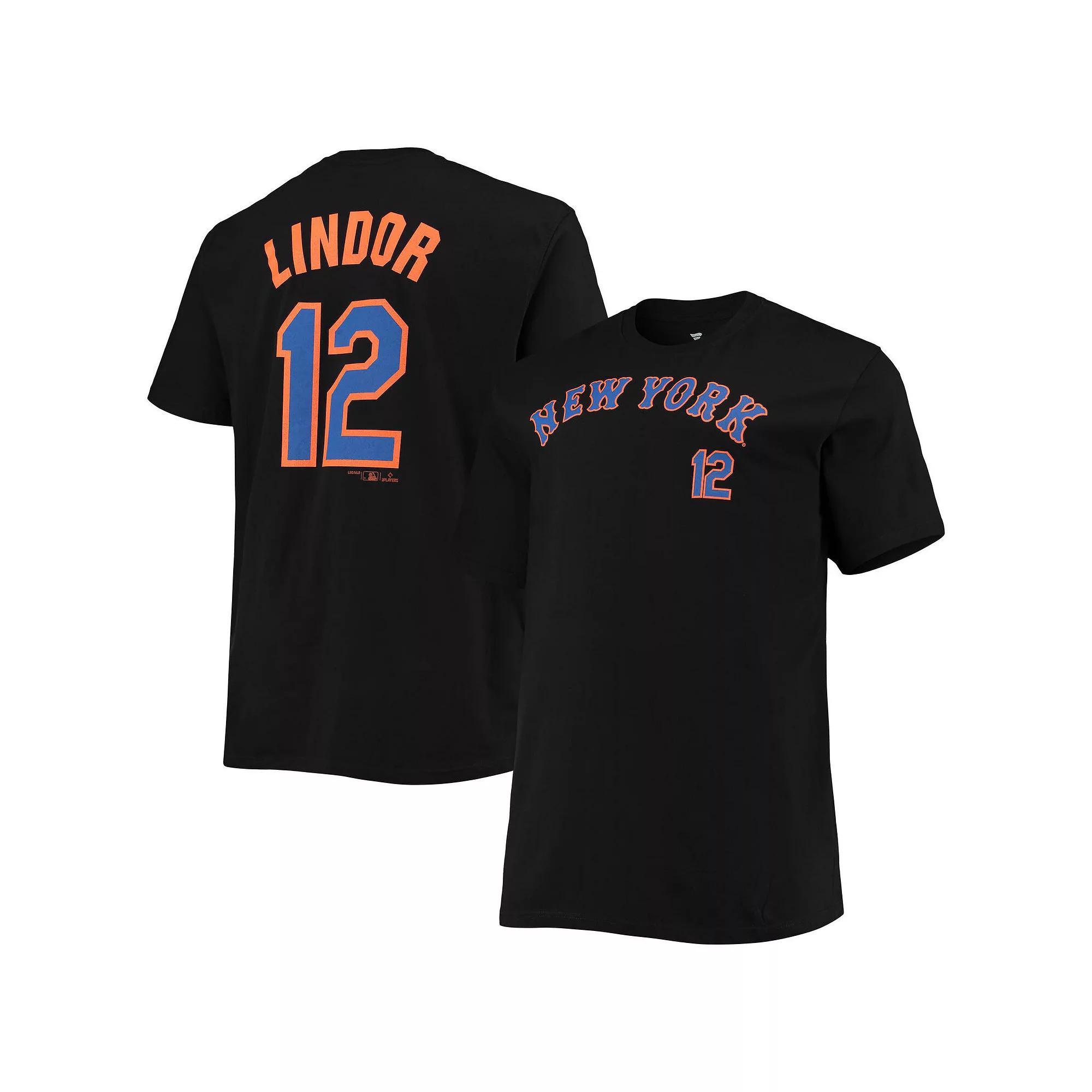 Mens Francisco Lindor New York Mets Big & Tall Name & Number T-Shirt Product Image