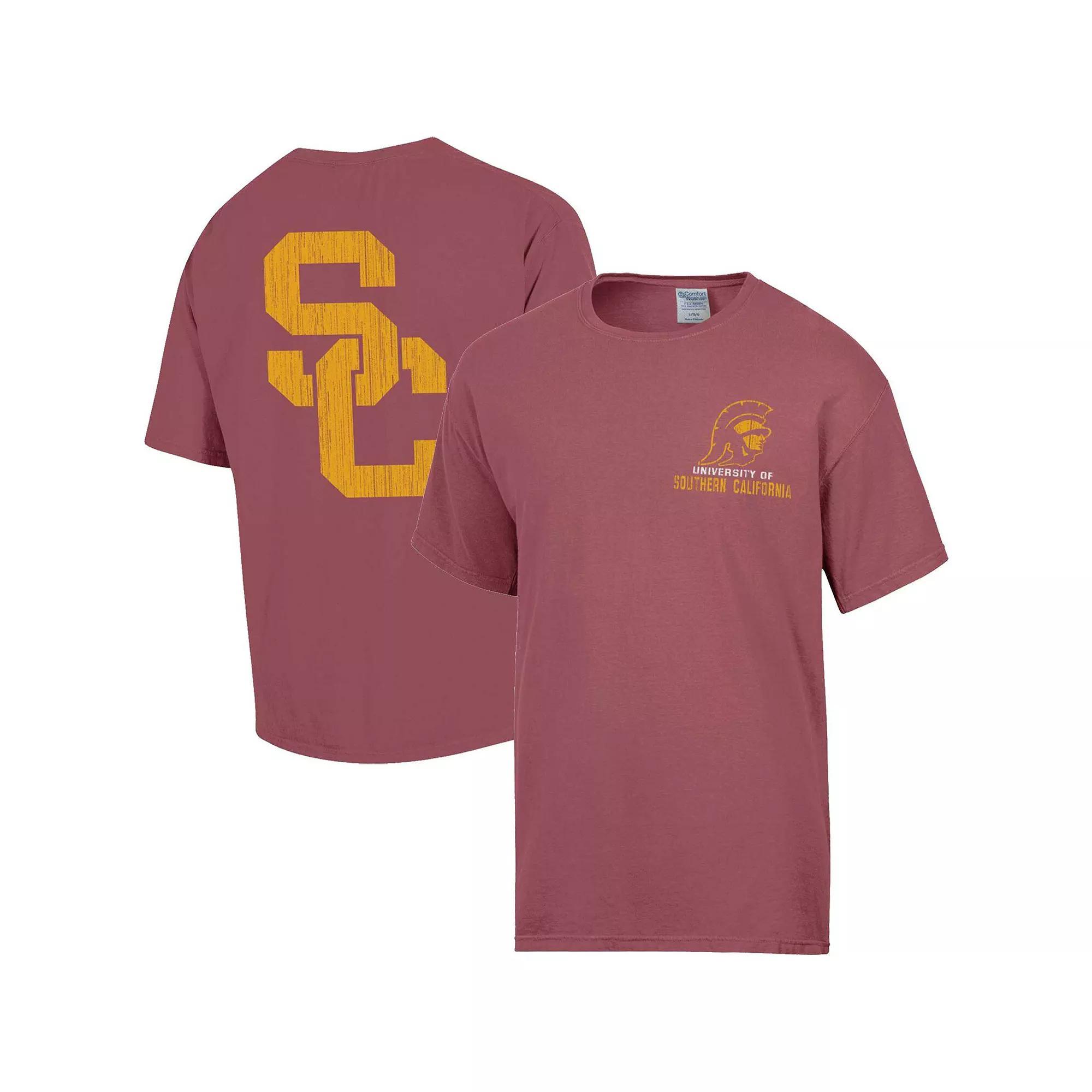 Mens Comfort Wash Cardinal USC Trojans Vintage Logo T-Shirt Product Image