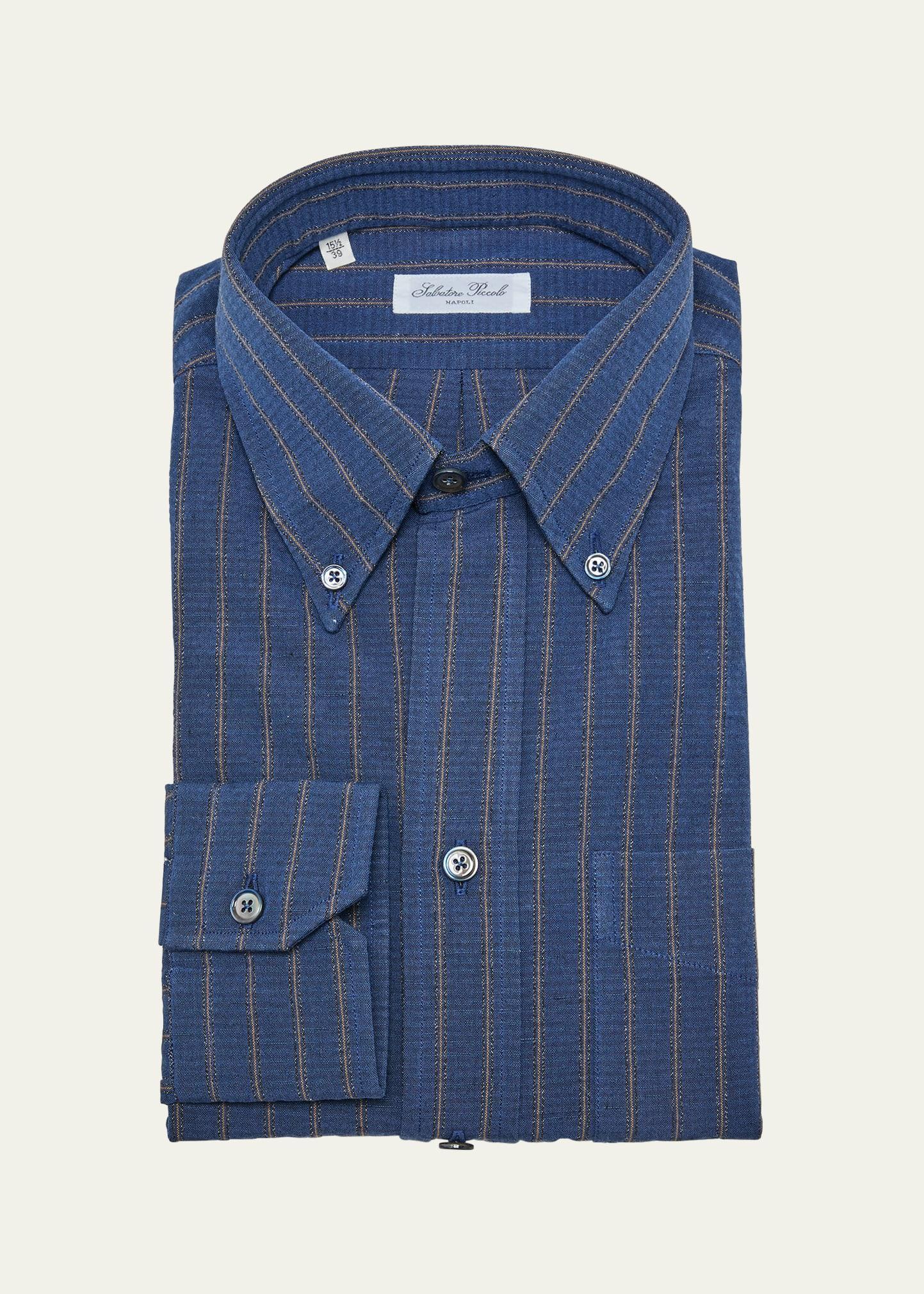 Mens Brooks Micro-Stripe Casual Button-Down Shirt Product Image