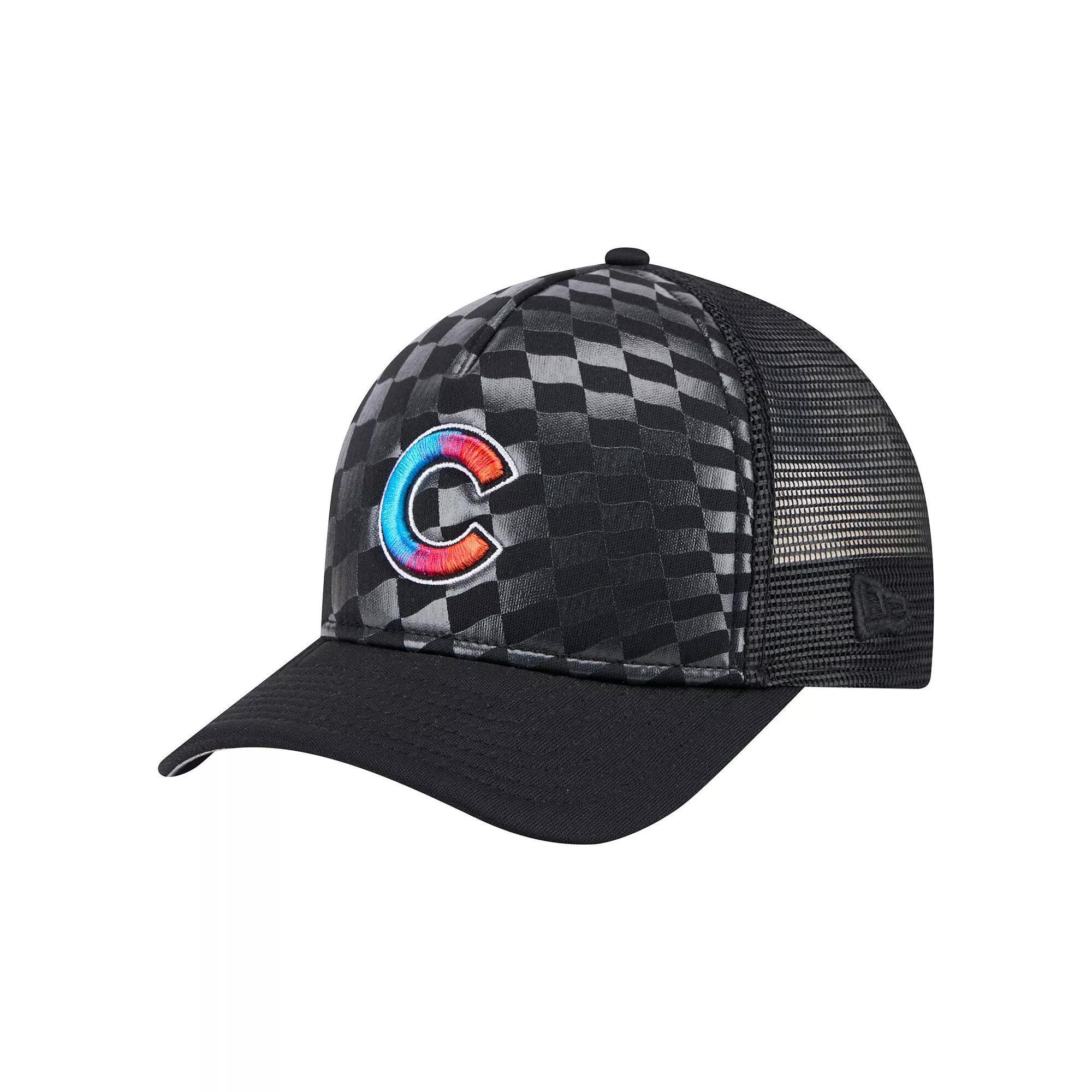 Mens New Era Detroit Tigers Gradient 9FORTY A-Frame M-Crown Trucker Adjustable Hat Product Image