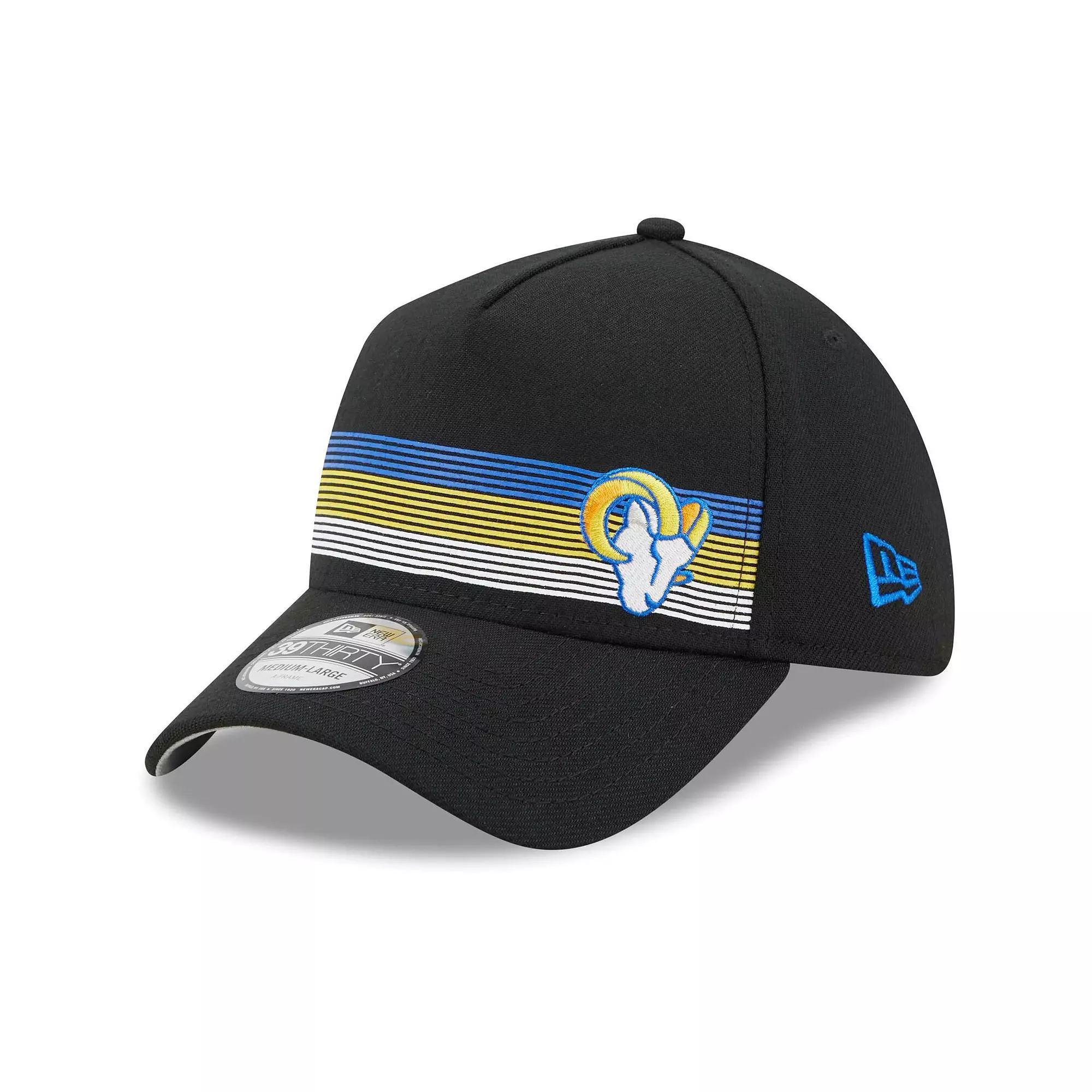 Mens New Era Los Angeles Rams Flawless Stripe 39THIRTY Flex Hat Product Image